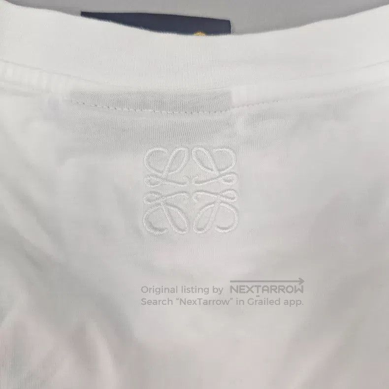 Loewe Loewe White Classic Embroidered Logo Fruit Joint Short Sle Size M / US 6-8 / IT 42-44 - 8 Thumbnail