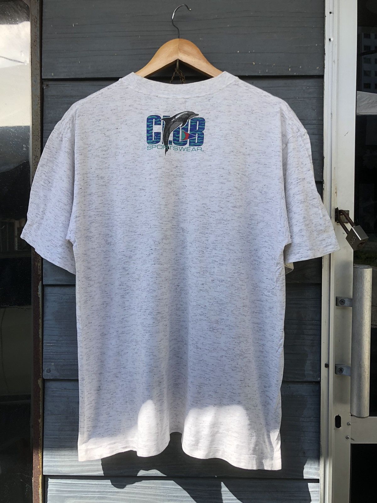 Japanese Brand × Vintage RARE Vintage 80s Club Sportwear Dolphin Safe Tee Size US L / EU 52-54 / 3 - 11 Thumbnail