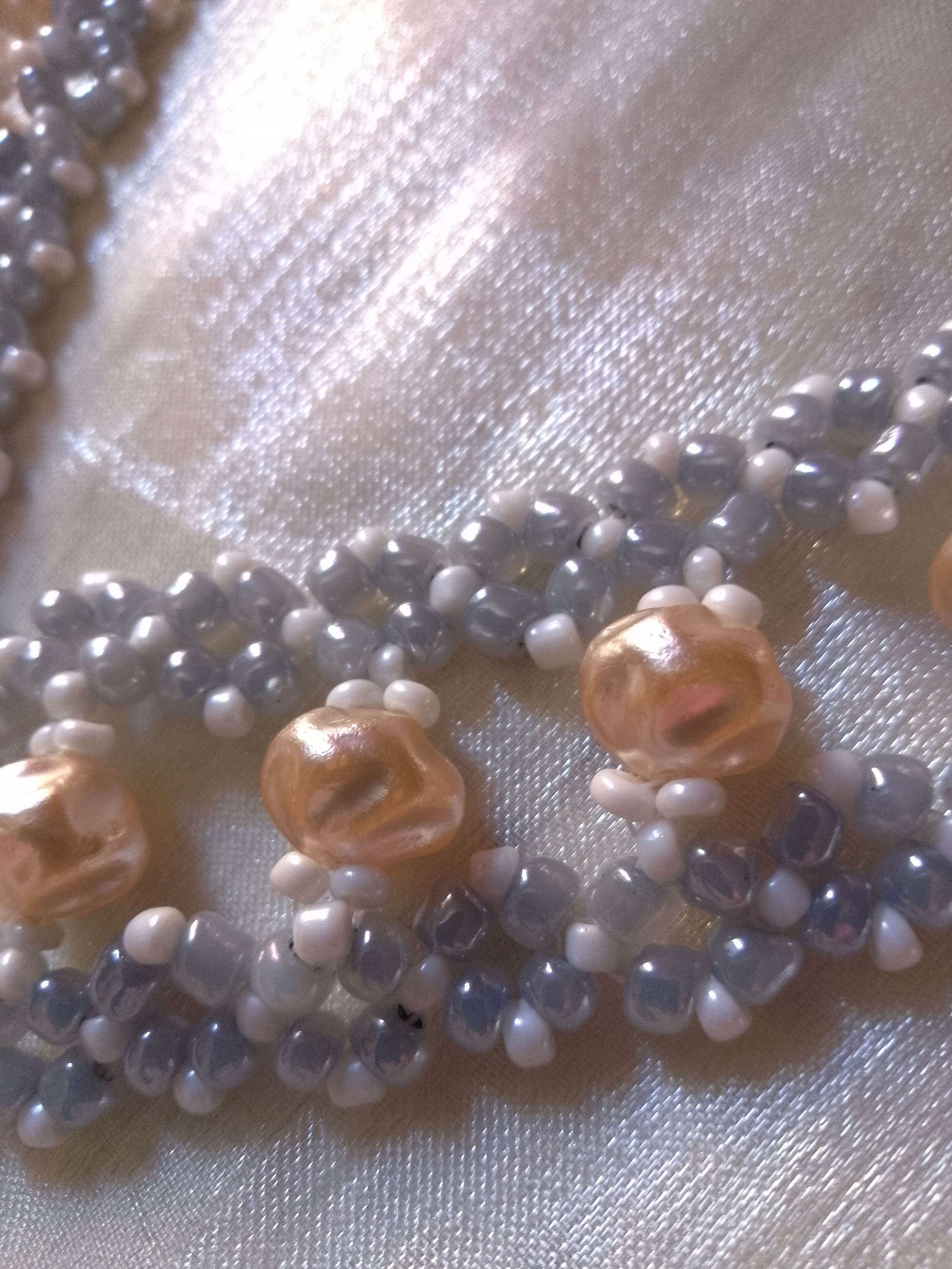 Other Pearls Necklace Vintage style Elegant Gray golden Ivory Size ONE SIZE - 2 Thumbnail