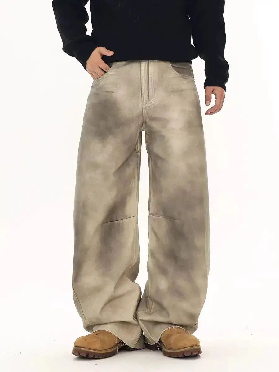 Japanese Brand Dirty Dye Gradient Swoosh Casual Pants Size US 32 / EU 48 - 1 Thumbnail