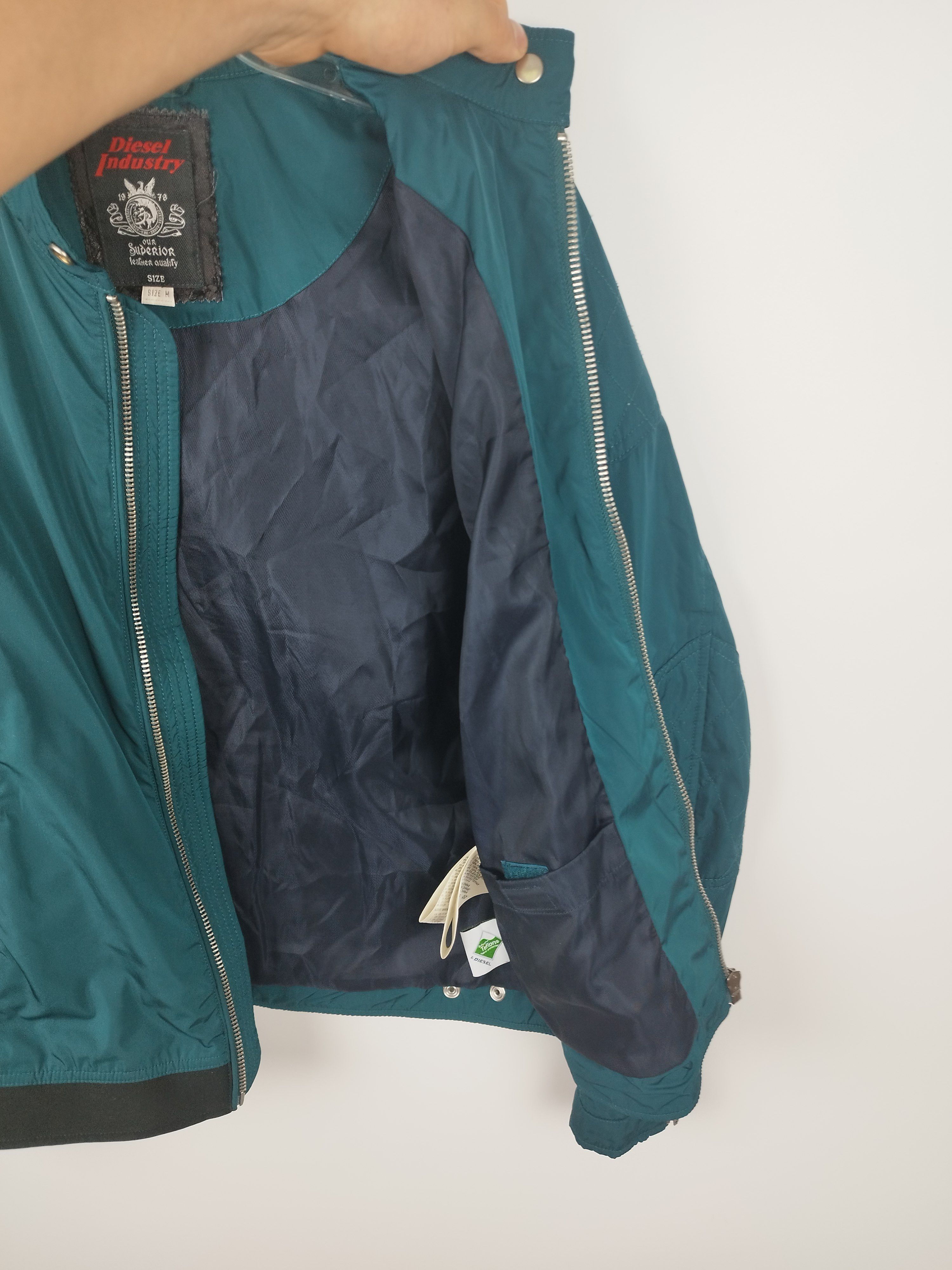 Diesel Diesel Cropped Zip - Up Rider Bomber Jacket Size US M / EU 48-50 / 2 - 5 Thumbnail