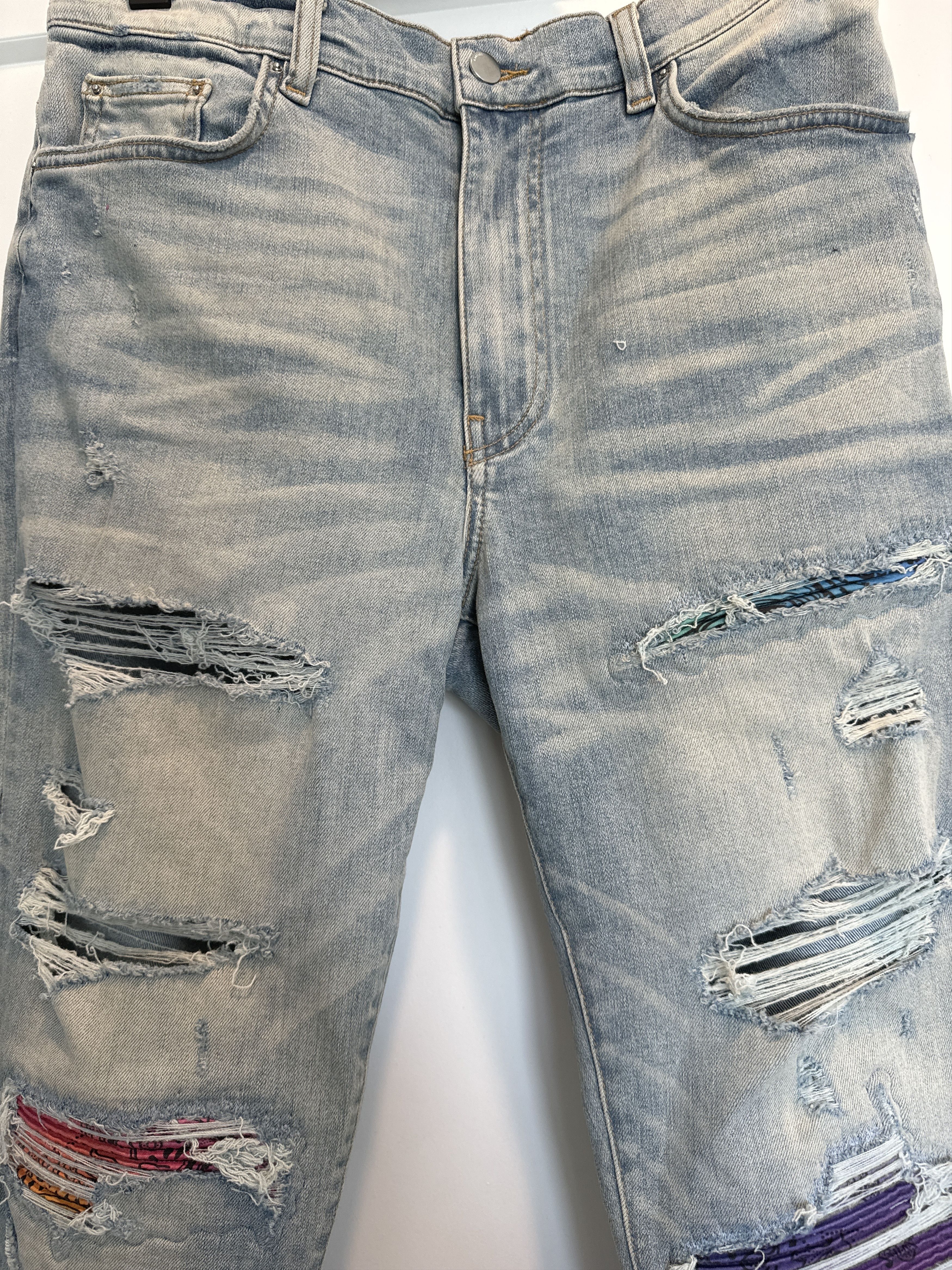 Amiri Amiri MX1 Rainbow Bandana Jeans Size US 36 / EU 52 - 4 Thumbnail