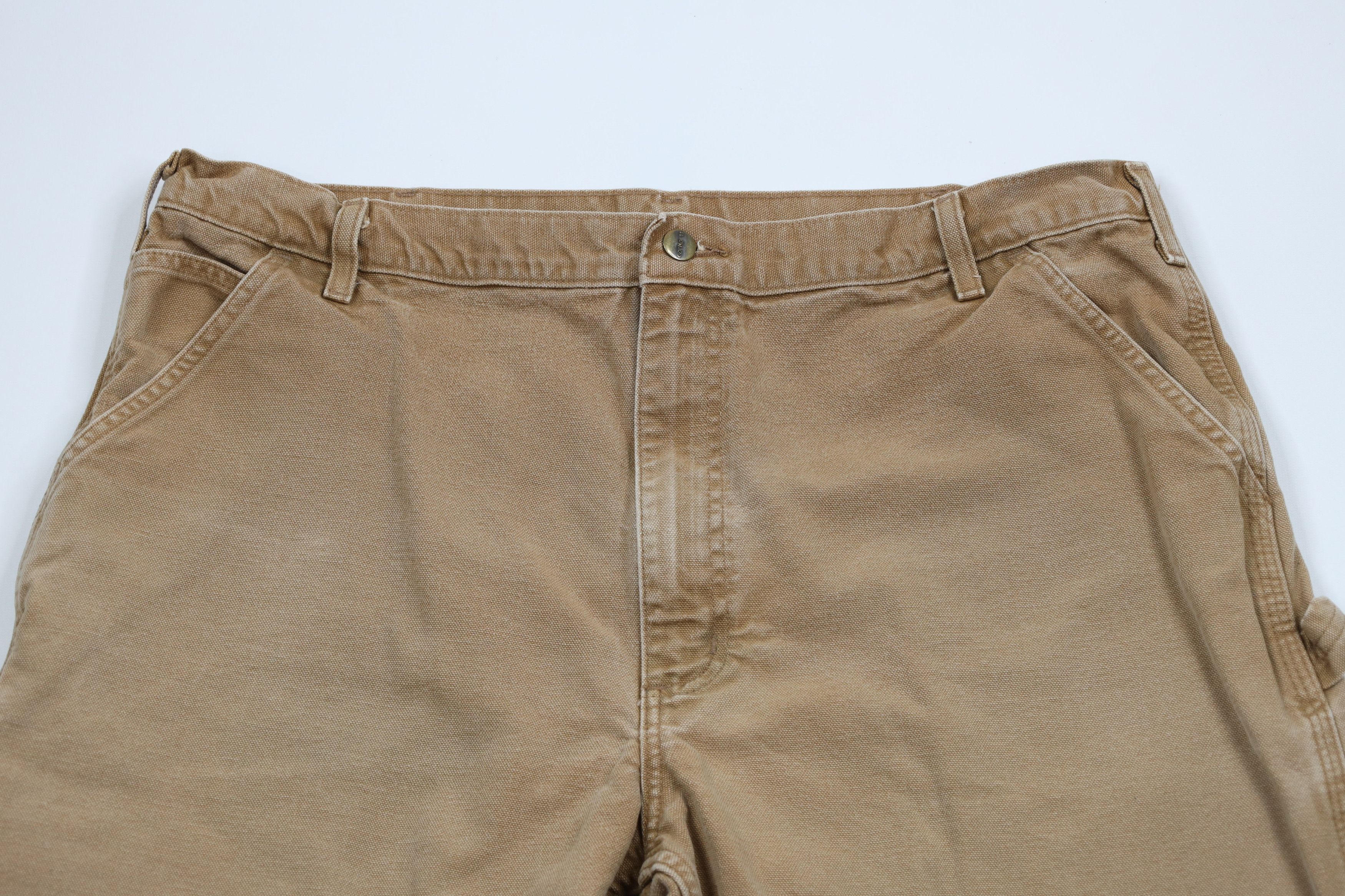 Carhartt × Vintage Vintage Y2K Carhartt Wide Leg Dungaree Pants Duck Brown Size US 40 / EU 56 - 2 Thumbnail