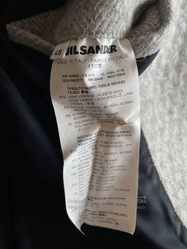 Jil Sander Jil Sander Grey woolen overcoat Size US M / EU 48-50 / 2 - 3 Thumbnail