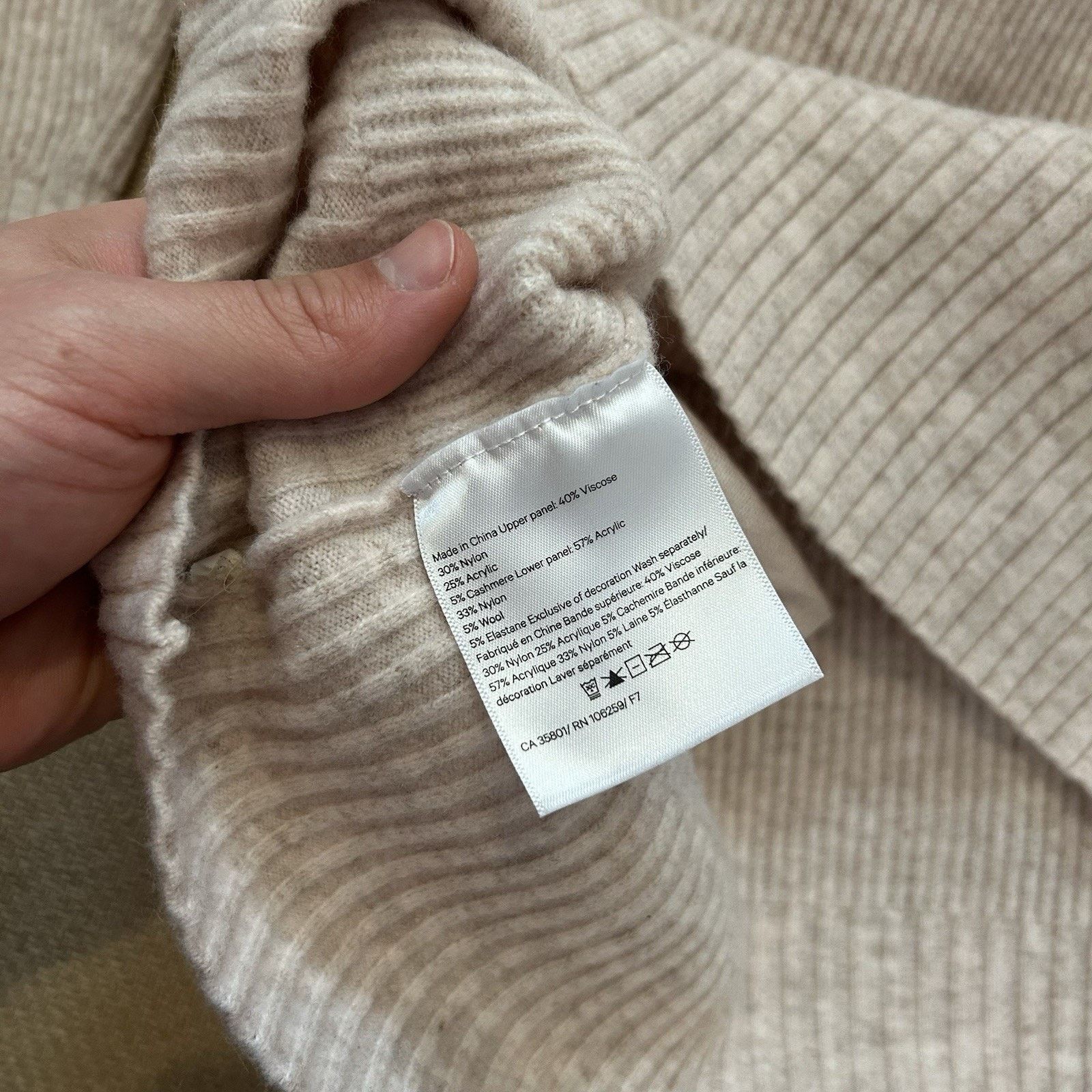 Lululemon Restful Intention Cashmere Wool Long Yoga Pockets Sweater Size S / US 4 / IT 40 - 5 Thumbnail