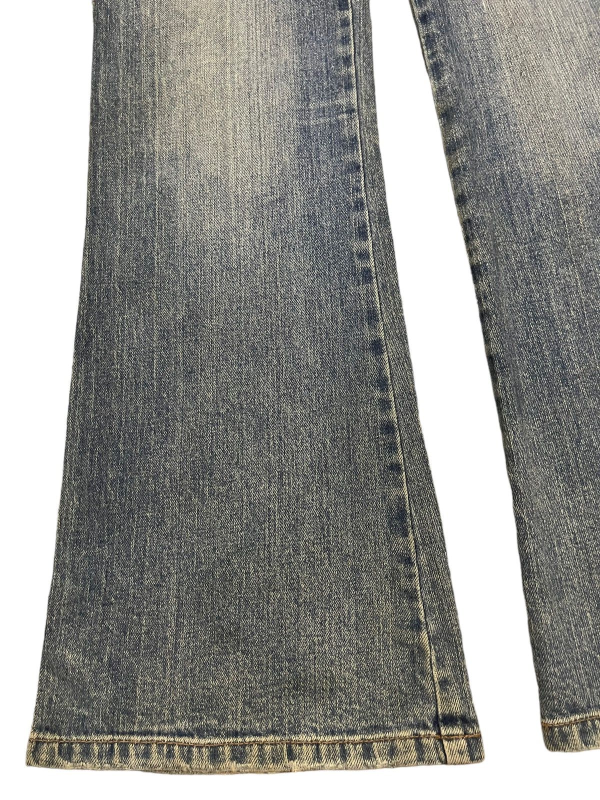 Hysteric Glamour Vintage Japanese Brand Faded Wash Style Flare Jeans Size 28" / US 6 / IT 42 - 5 Thumbnail