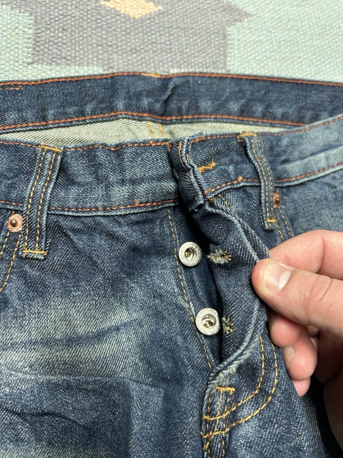 Vintage Vtg Levi’s offender jeans low rise straight leg dark 31x34 Size US 31 - 8 Thumbnail