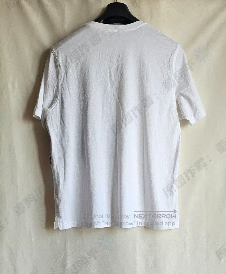 Hermes Hermes Men's short-sleeved T-shirt, white, silk patch, che Size US M / EU 48-50 / 2 - 5 Thumbnail