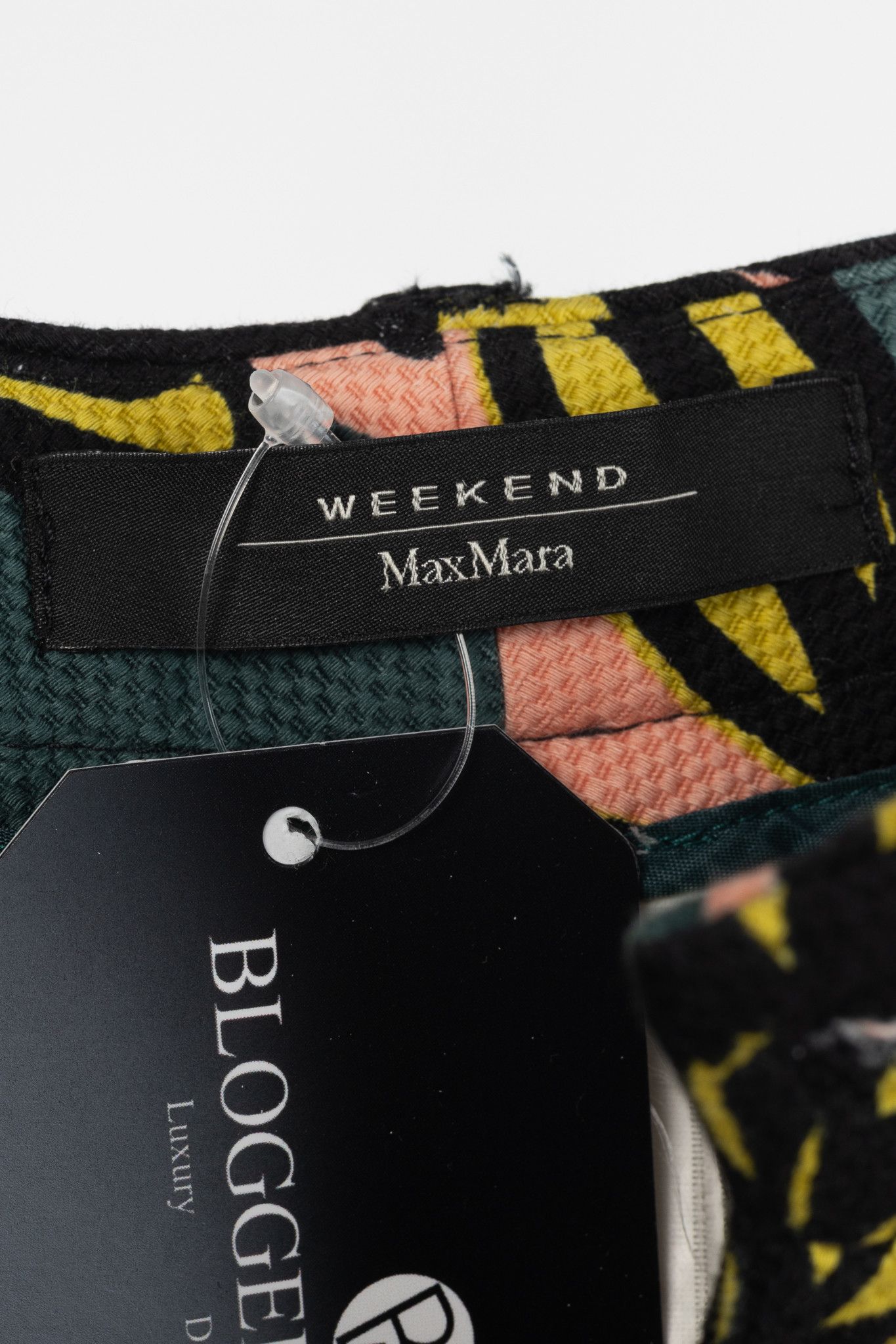 Weekend Max Mara Weekend Max Mara Green & Pink Floral Slim Cigarette Trousers Size 26" / US 2 / IT 38 - 10 Thumbnail