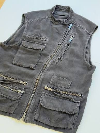 Haider Ackermann Haider Ackermann Linen Biker / Military Tactical Vest SS 16 Size US M / EU 48-50 / 2 - 1 Thumbnail