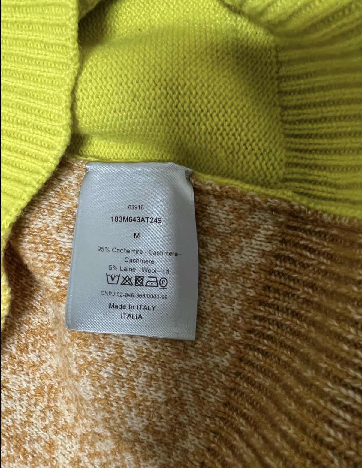 Dior Dior x Amoako Boafo Cashmere High-Neck Knit Sweater Size US M / EU 48-50 / 2 - 7 Thumbnail