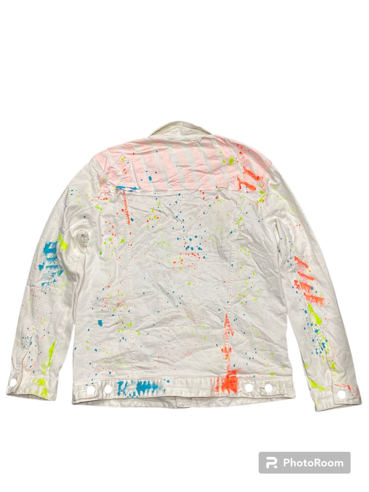 Smoke Rise Smoke Rise painted denim jacket Size US XL / EU 56 / 4 - 2 Thumbnail