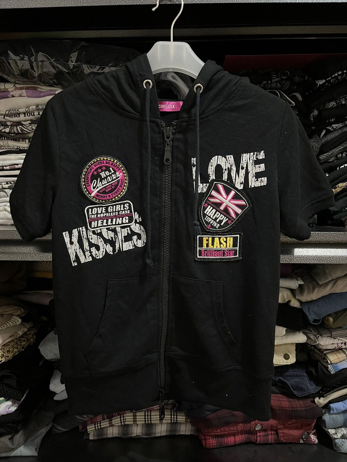 Hysteric Glamour 🖤BLACKDAY🖤Chu xxx top punk hoodie Size S / US 4 / IT 40 - 2 Thumbnail