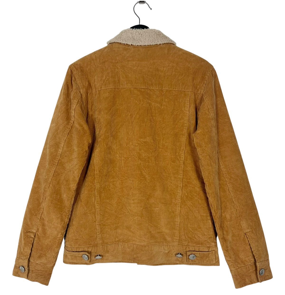 Vintage Red Cat Quarter Dollar Button Sherpa Jacket