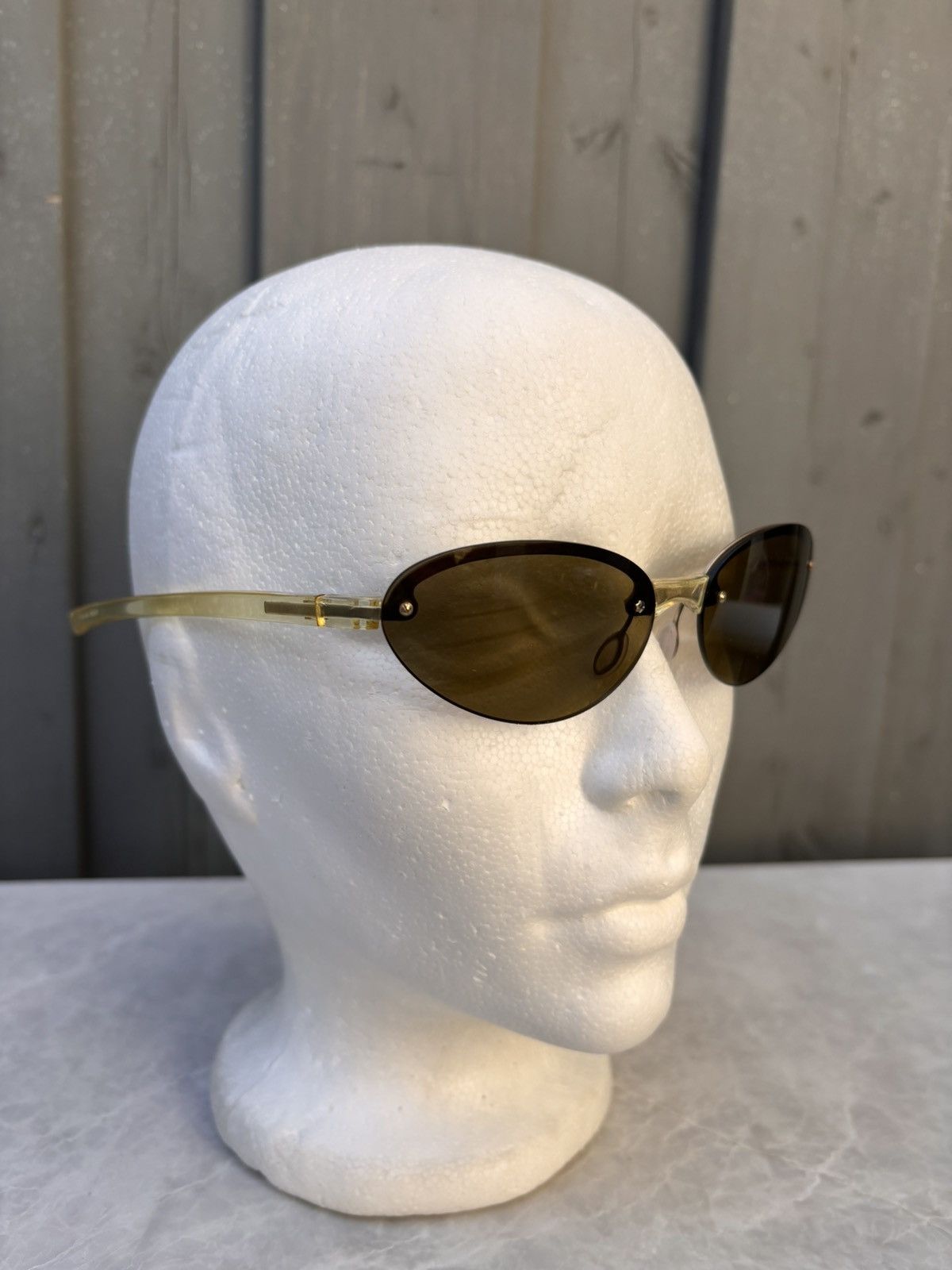 Prada Vintage Prada Sunglasses SPR 10B Rimless Sport S/S 2000s Size ONE SIZE - 4 Thumbnail