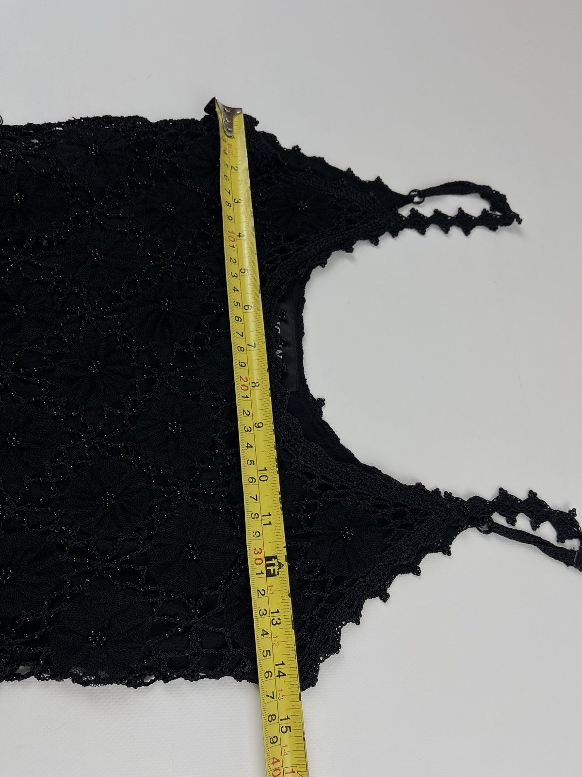 Vintage Vintage Y2K Mesh Sheer Black Sleeveless Top Size S / US 4 / IT 40 - 11 Thumbnail
