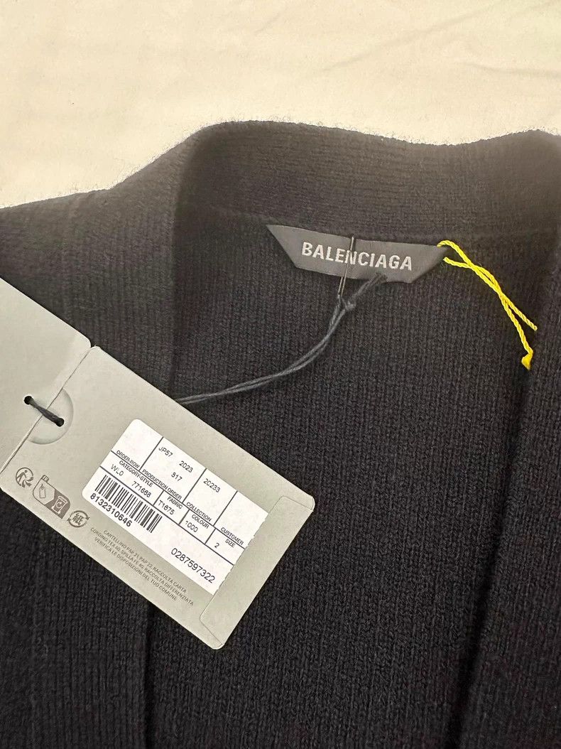 Balenciaga Balenciaga Sleeve Logo Knitted Cardigan Sweater Size US M / EU 48-50 / 2 - 4 Thumbnail
