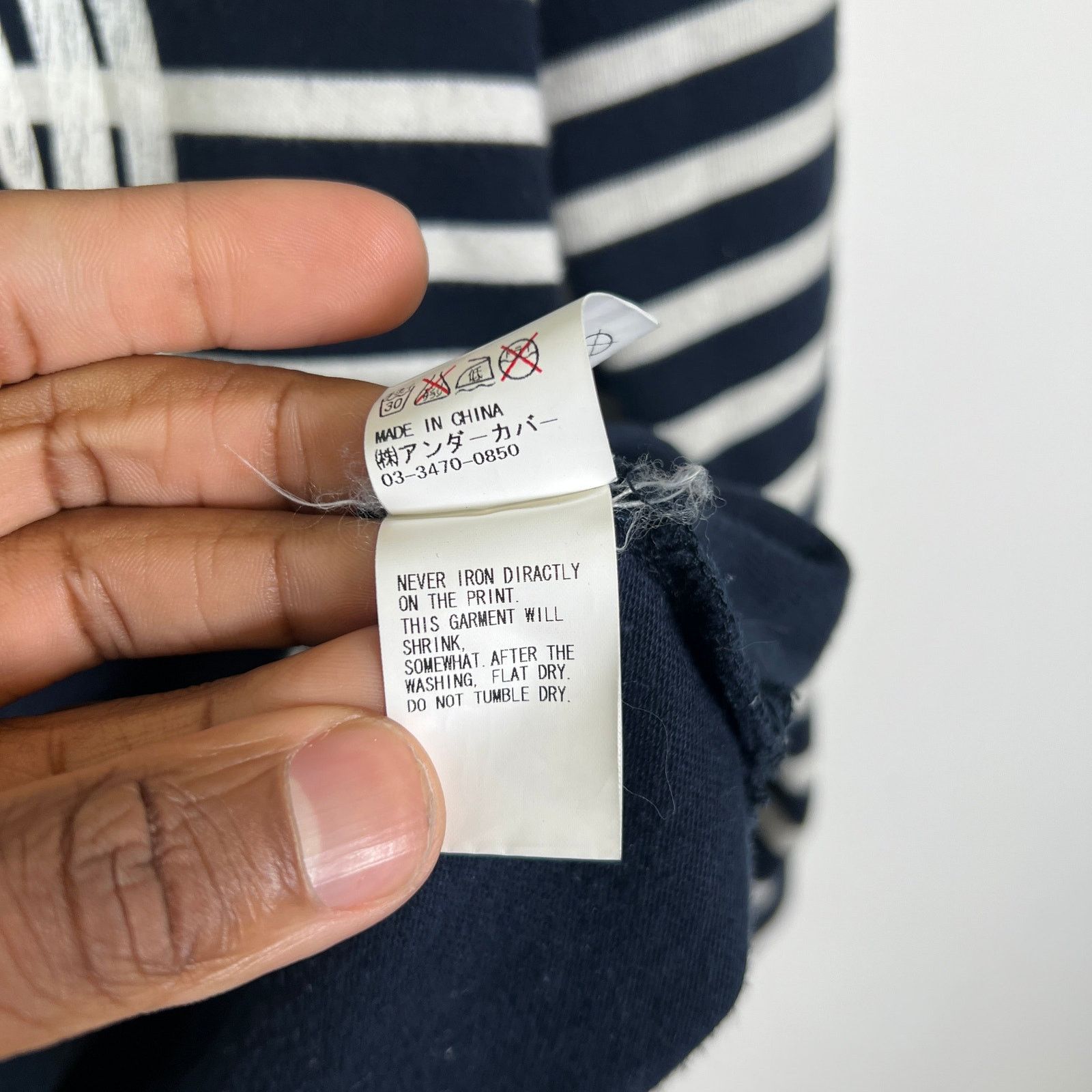 Undercover Undercover SS04 "New York City" Navy Striped Longsleeve Size US S / EU 44-46 / 1 - 6 Thumbnail