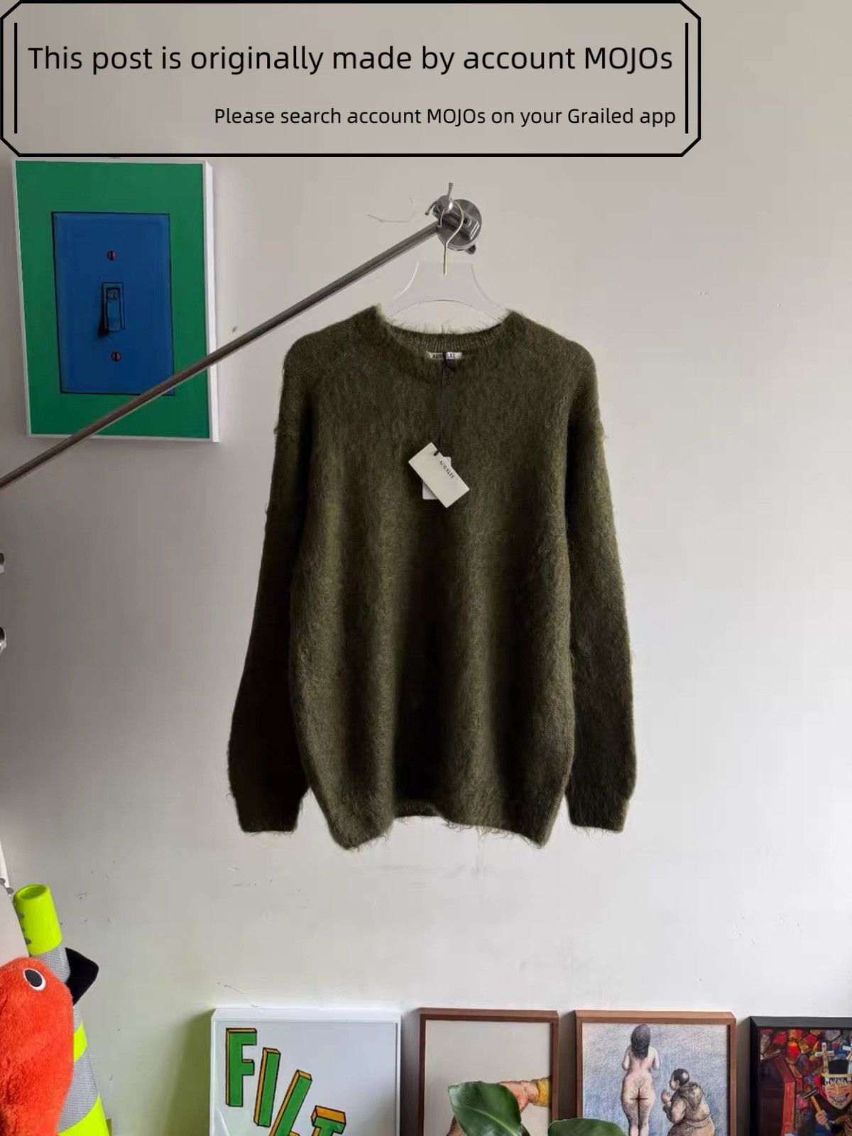 Sz 4 Auralee Mohair Classic Knitwear mojos9147