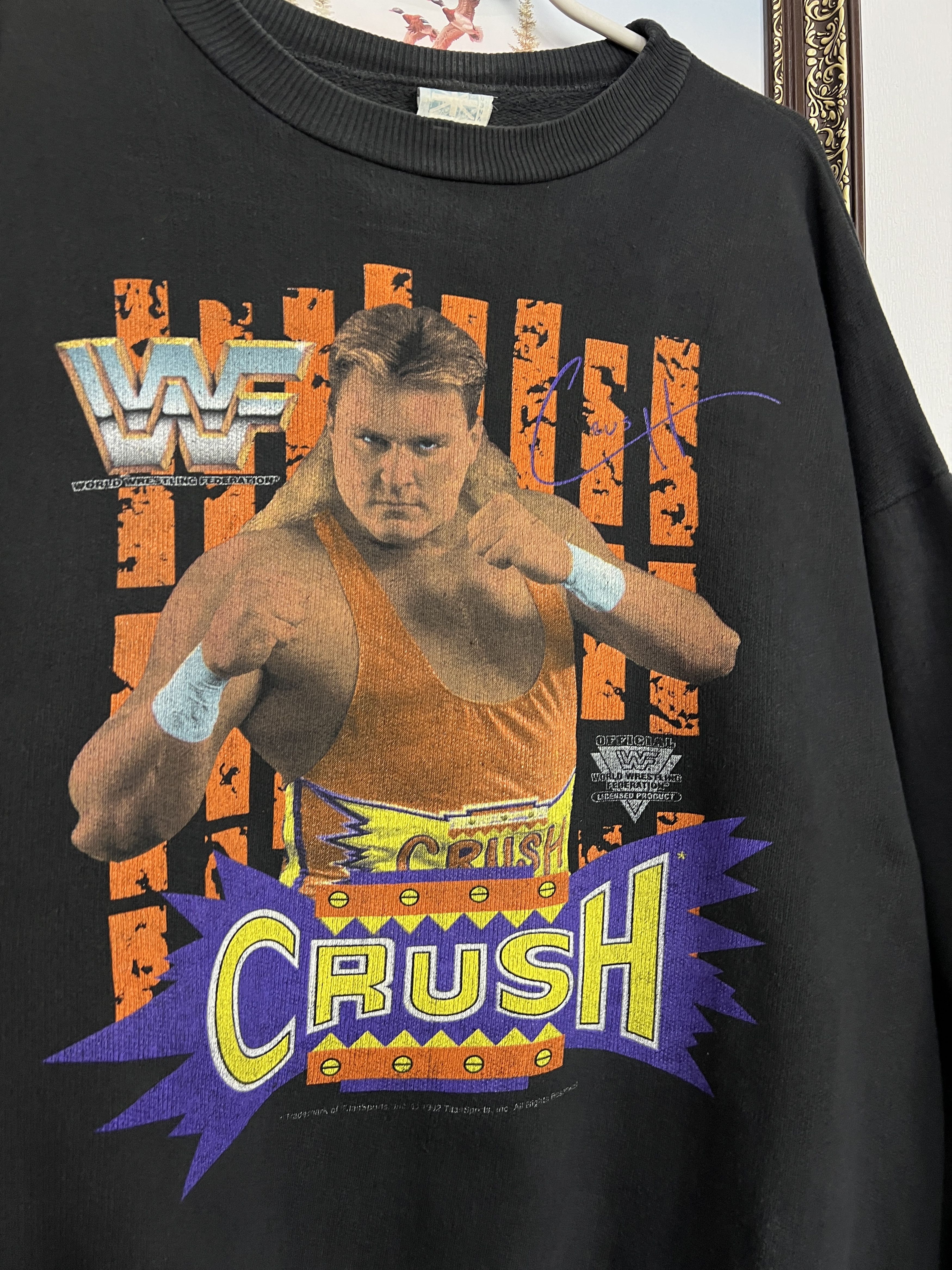 Vintage Crush WWF Wrestling Print Sweatshirt Brian Adams Crewneck Size US L / EU 52-54 / 3 - 3 Thumbnail
