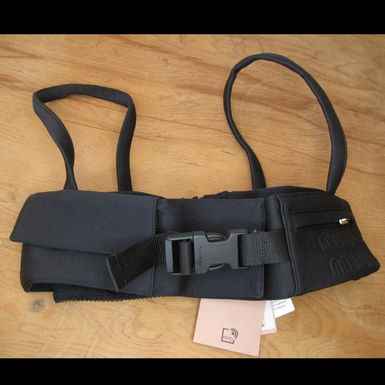 Miu Miu Miu Miu Black Radzmire Bustier Top – XS / IT 36 – NWT Size XS / US 0-2 / IT 36-38 - 2 Thumbnail