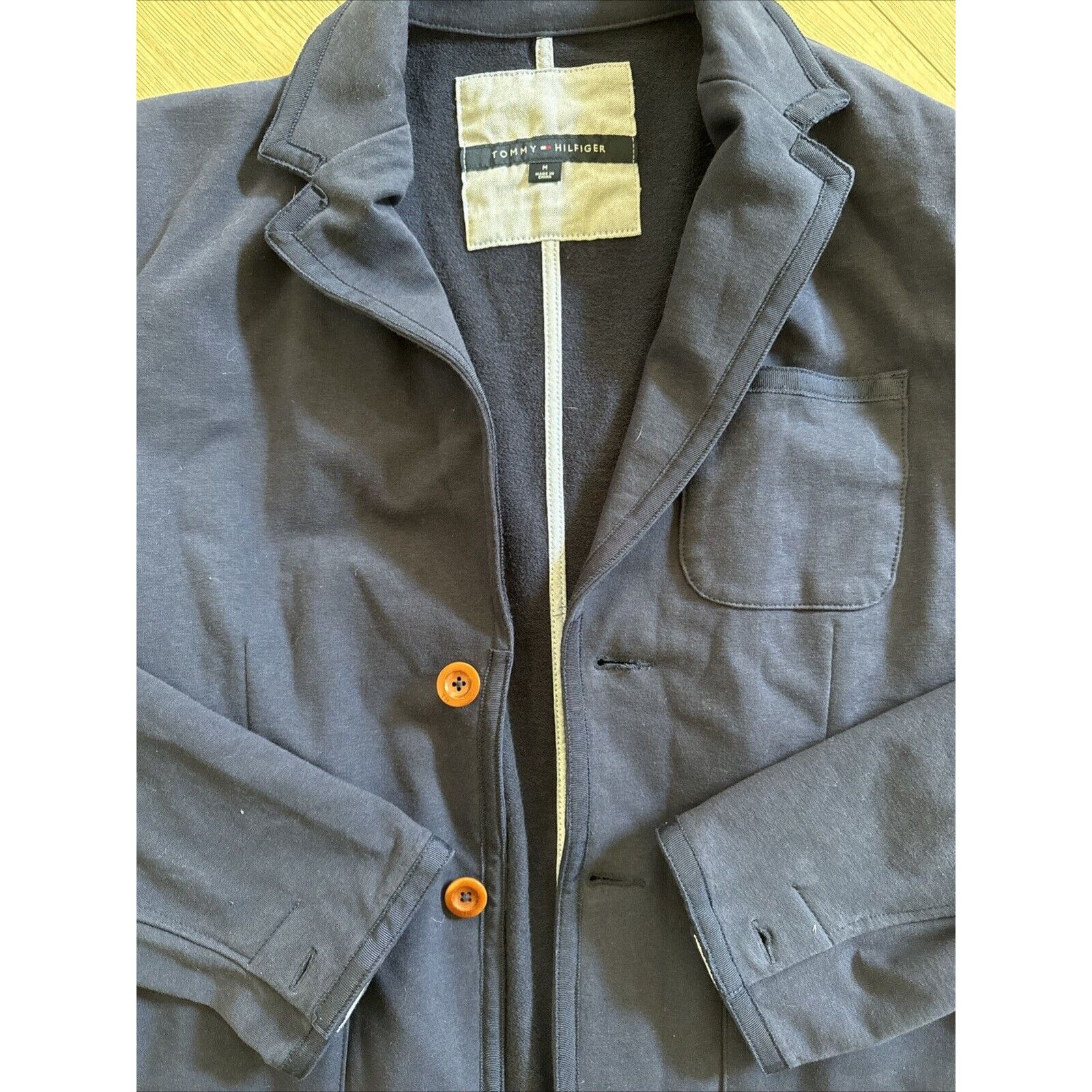 Tommy Hilfiger Tommy Hilfiger Women’s Medium Blue Jacket Brown Button Up Size S / US 4 / IT 40 - 2 Thumbnail
