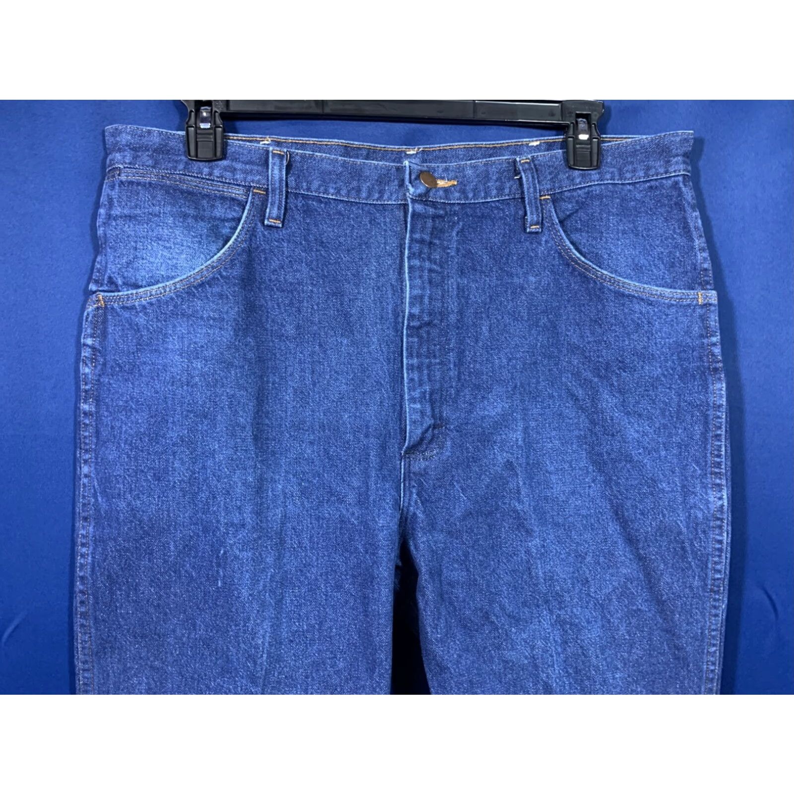 Wrangler VINTAGE Wrangler Cowboy Straight Jeans Mens Blue 38x30.5 Size US 38 / EU 54 - 2 Thumbnail