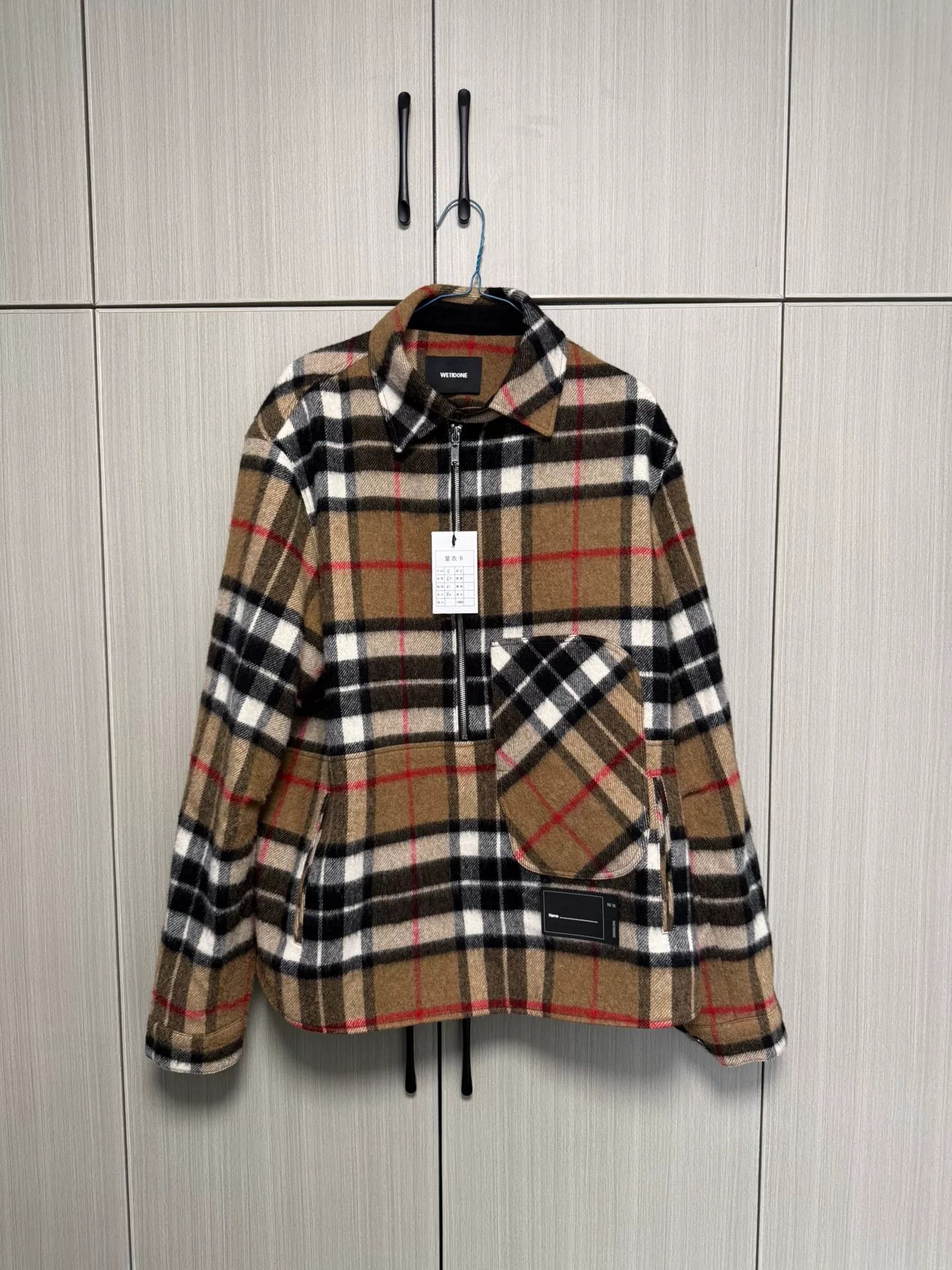 WE11DONE We11done Plaid Beige Shirt s Men Size US S / EU 44-46 / 1 - 1 Thumbnail