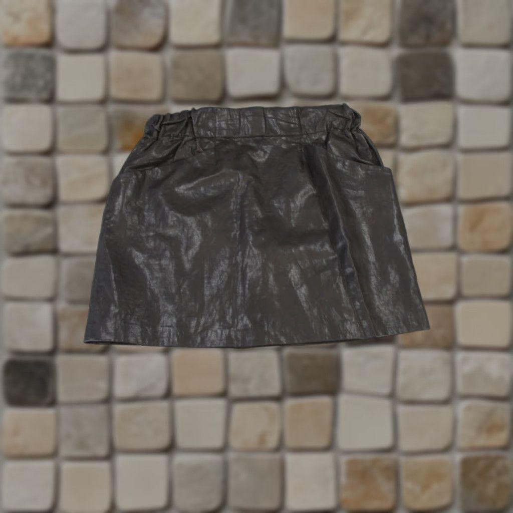 Zara VINTAGE Zara Mini Skirt Womens Small Black Faux Leather Pockets Casual Party Wardrobe Size 28" / US 6 / IT 42 - 1 Thumbnail