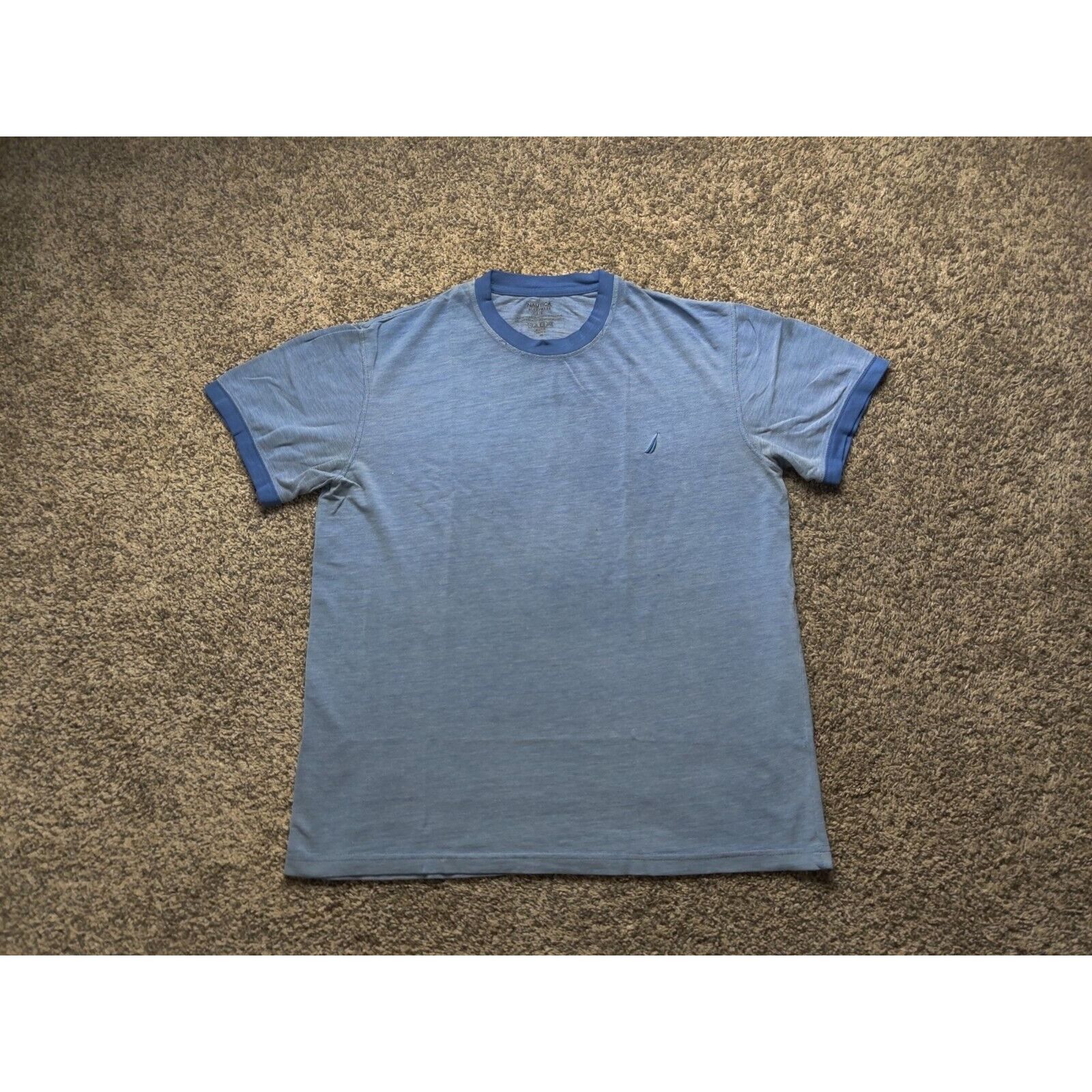 Nautica Nautica Shirt Adult Mens Large Solid Light Blue Sleep Wear Size US L / EU 52-54 / 3 - 1 Thumbnail