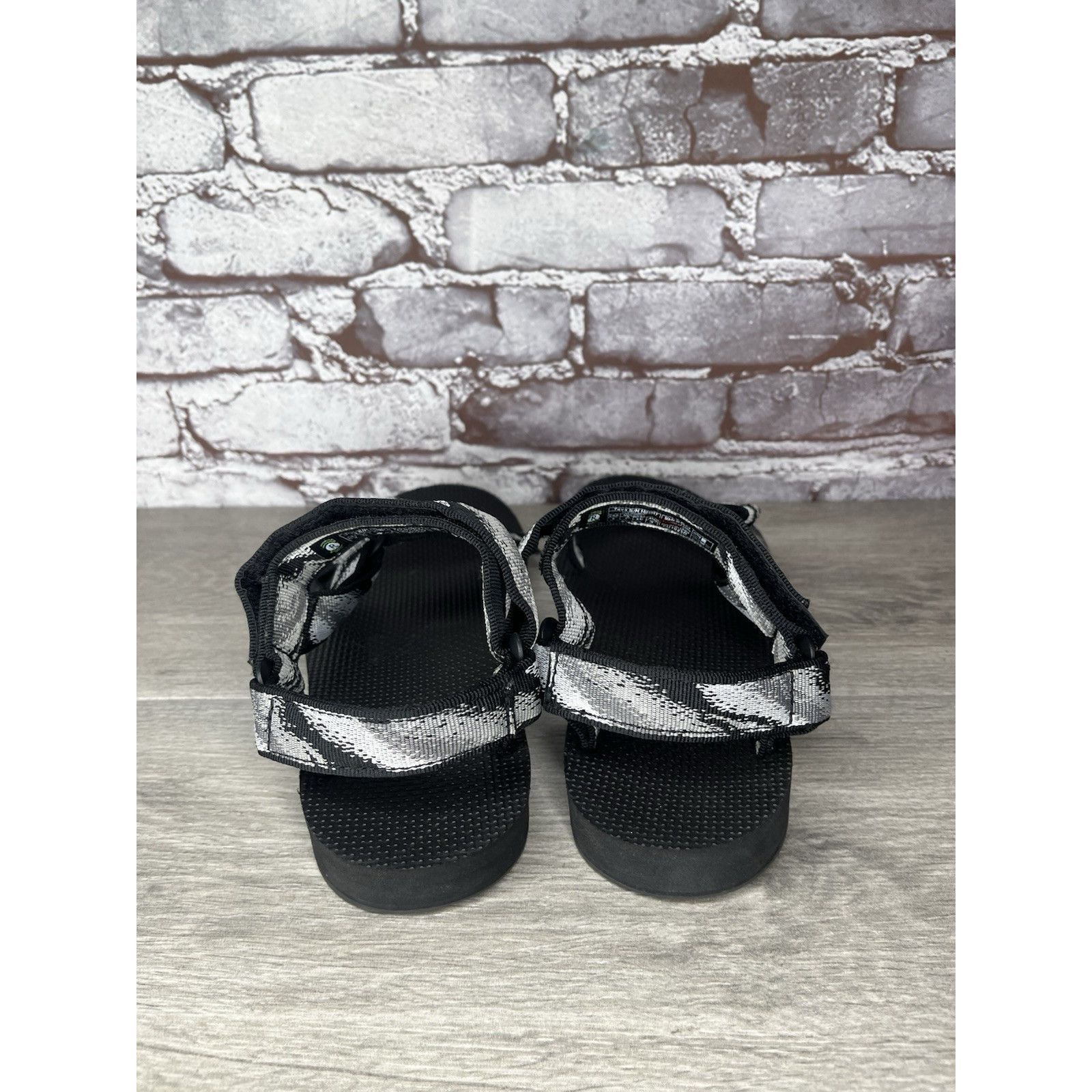 Teva Teva Original Universal Black Gray Back Strap Nylon Sandals Size US 9 / IT 39 - 4 Thumbnail