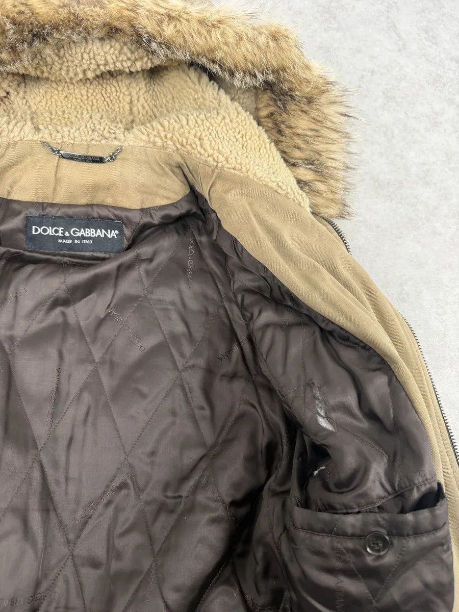Dolce & Gabbana AW2005 Dolce & Gabbana Brown Fur Hooded Buffalo Leather Jacket Size US M / EU 48-50 / 2 - 13 Thumbnail