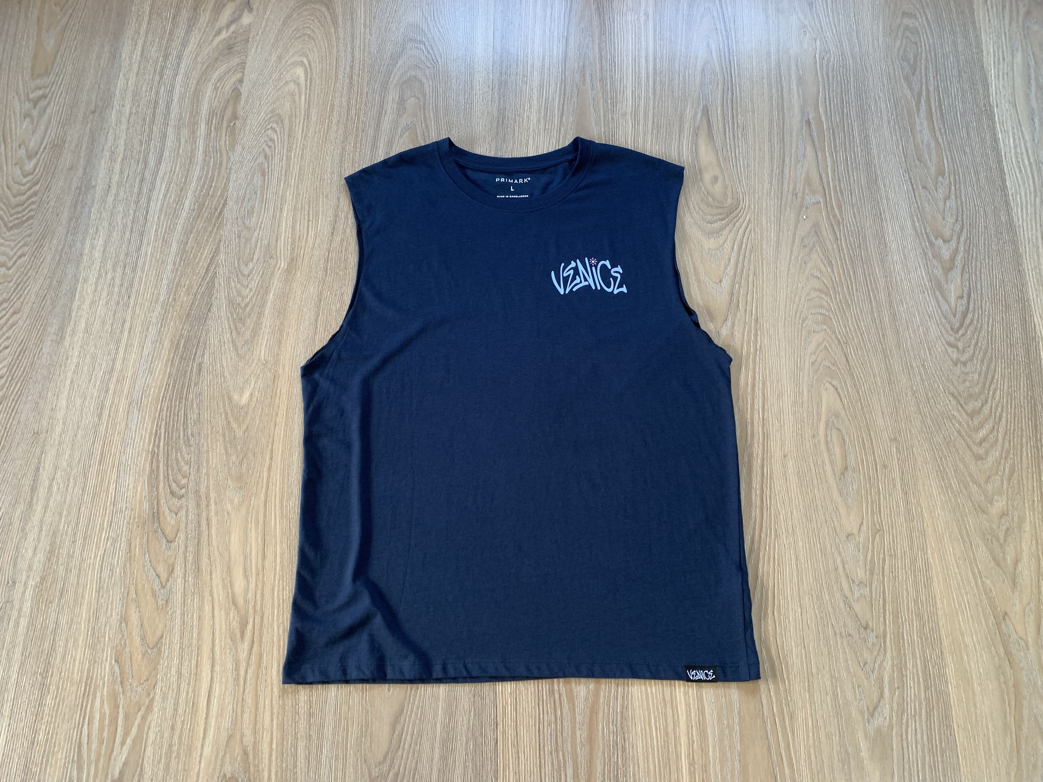 Primark Primark Mens Venice Cut Crew Sleeveless Tank T-Shirt Size US L / EU 52-54 / 3 - 1 Thumbnail