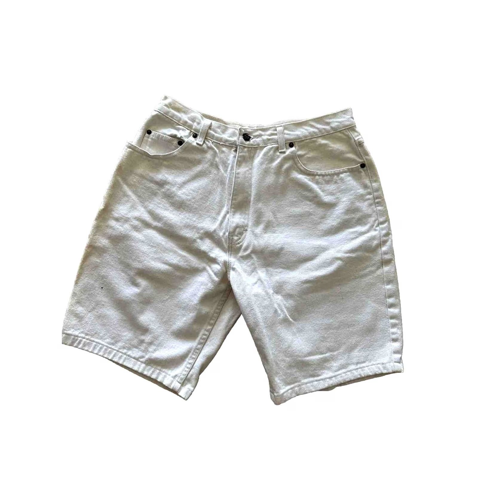 Vintage VINTAGE Jordache Denim Jean Shorts Mens W34 White Distressed 80s RARE Size US 30 / EU 46 - 2 Thumbnail