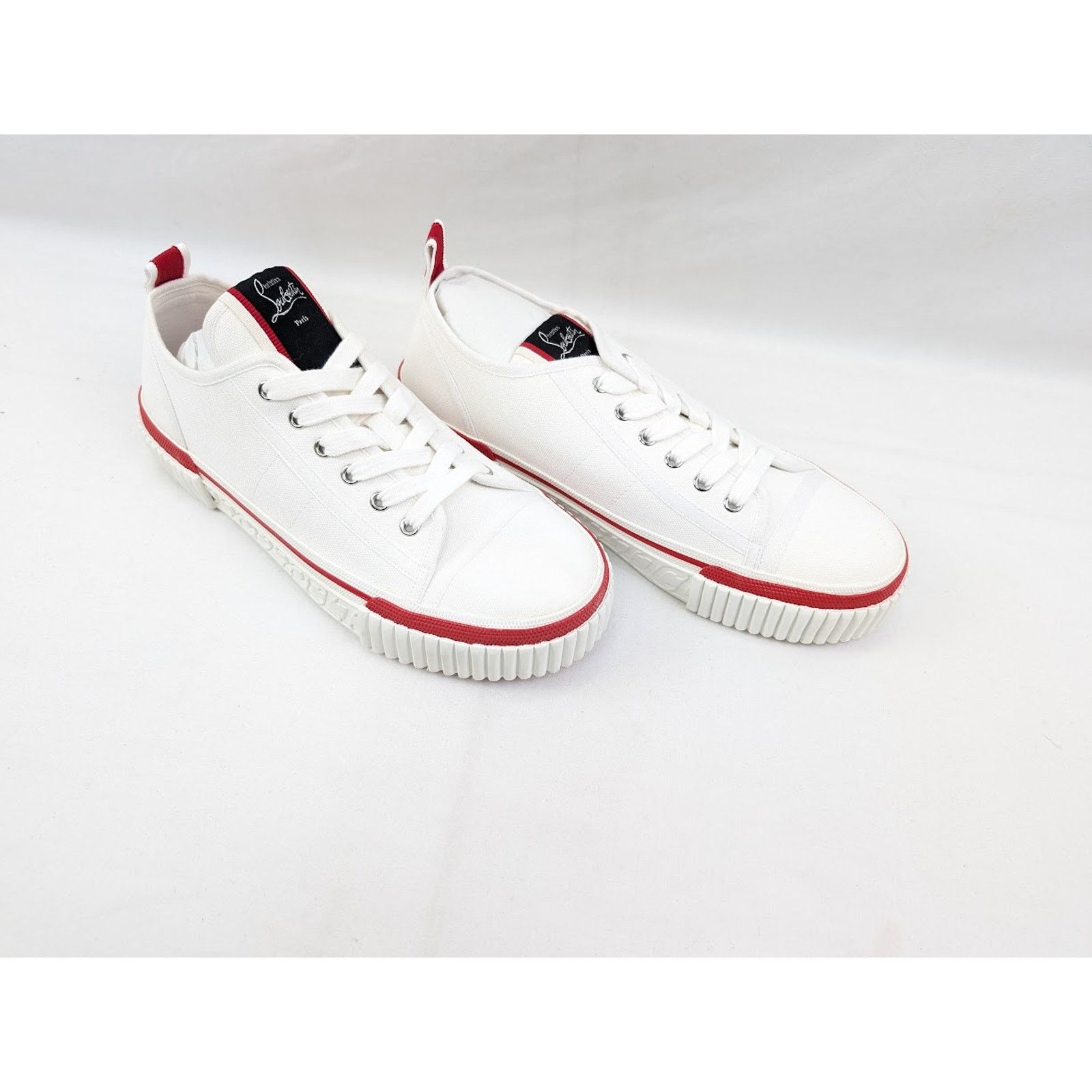 Christian Louboutin o1rshd1 Pedro Boat Flat Sneakers in White Size US 13 / EU 46 - 12 Thumbnail