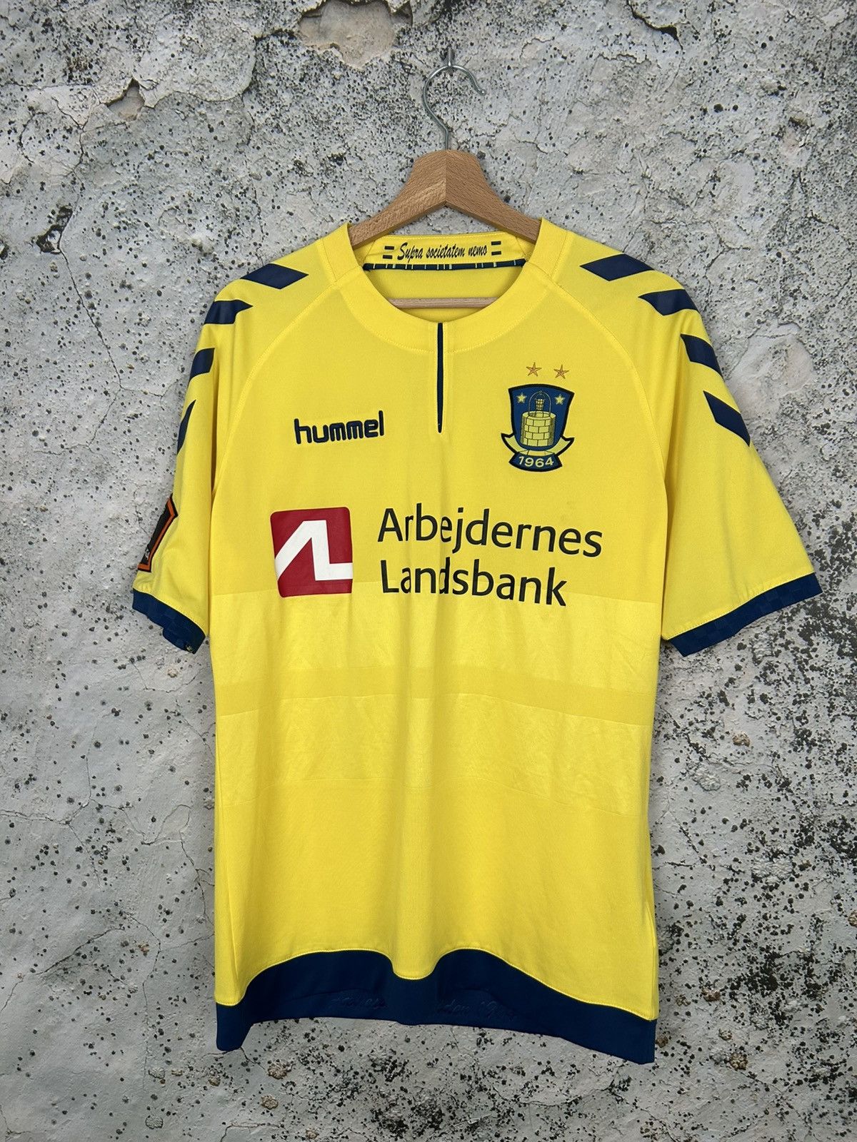 Hummel Brondby IF Mukhtar Hummel Soccer Jersey Football Rare Size US M / EU 48-50 / 2 - 2 Thumbnail
