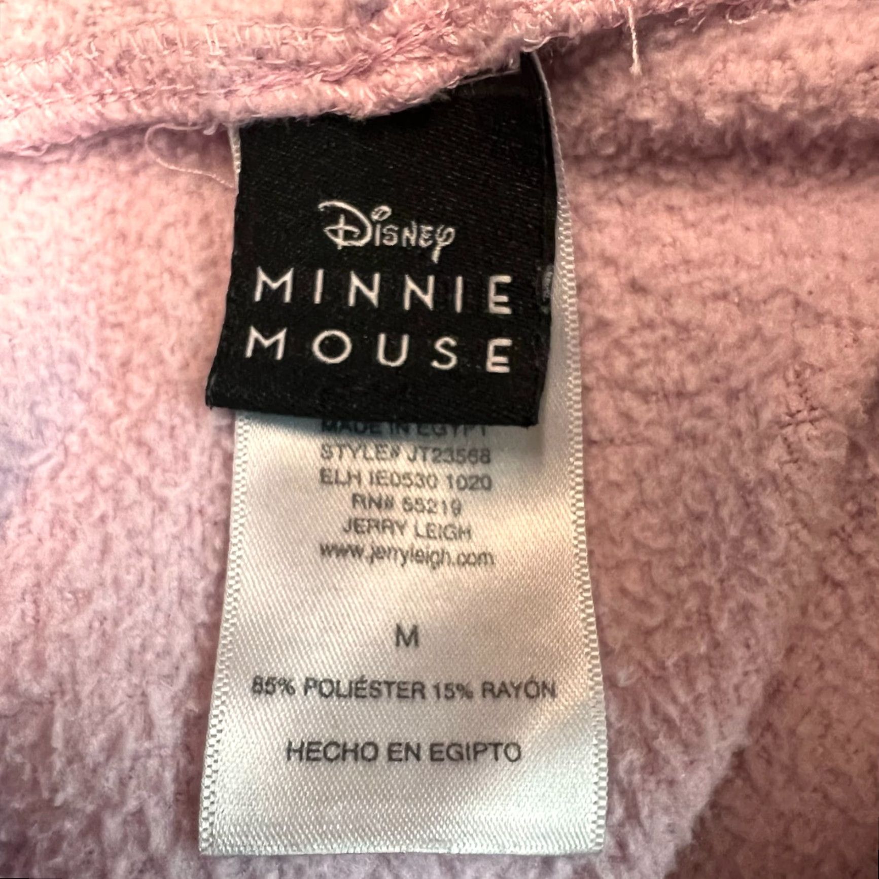 Disney VINTAGE Minnie Mouse Crop Top Hoodie Womens Size M Pink #28 Graphic Size M / US 6-8 / IT 42-44 - 6 Thumbnail