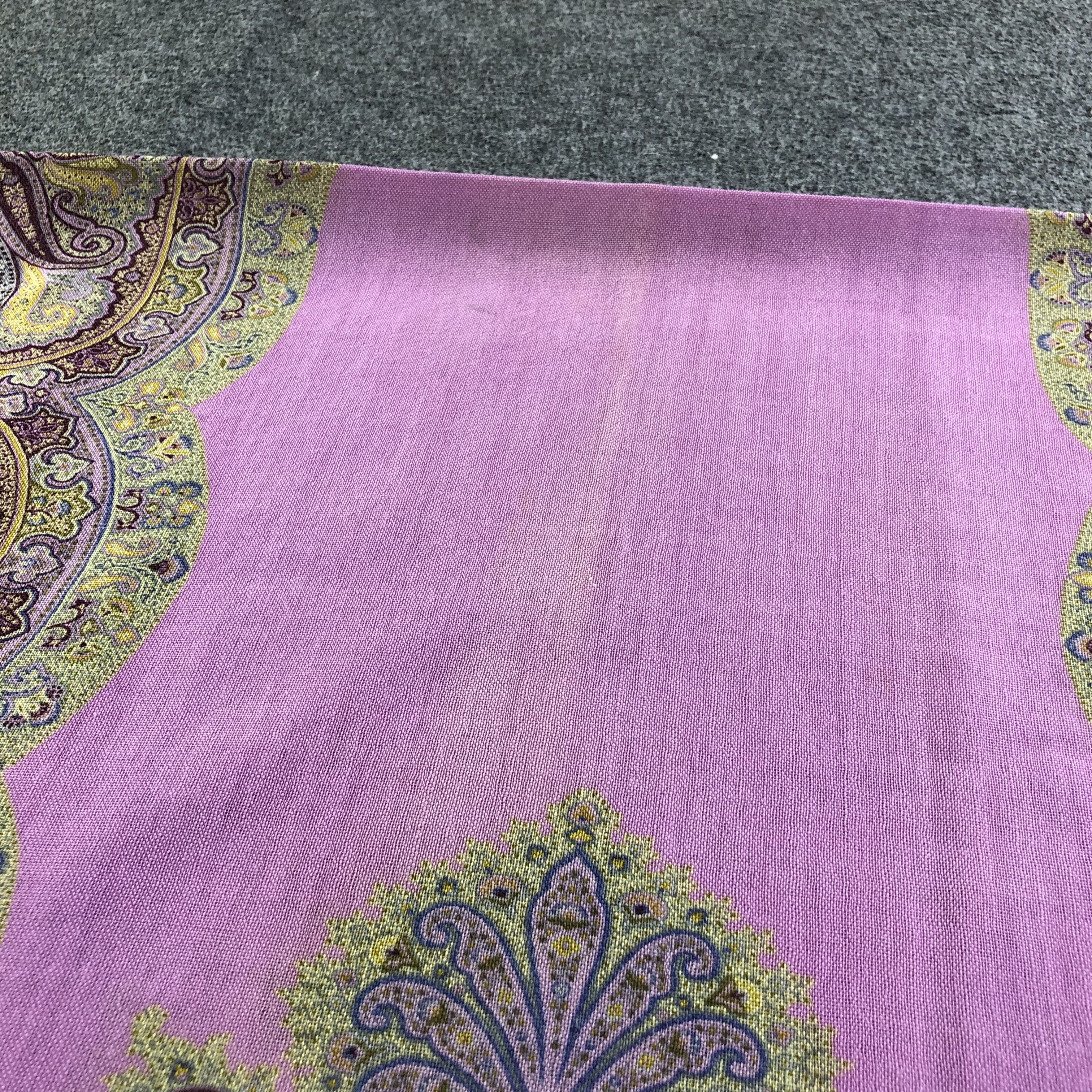Etro Etro Paisley Wool/Silk Scarf Muffler Stole V2050 Size ONE SIZE - 9 Thumbnail