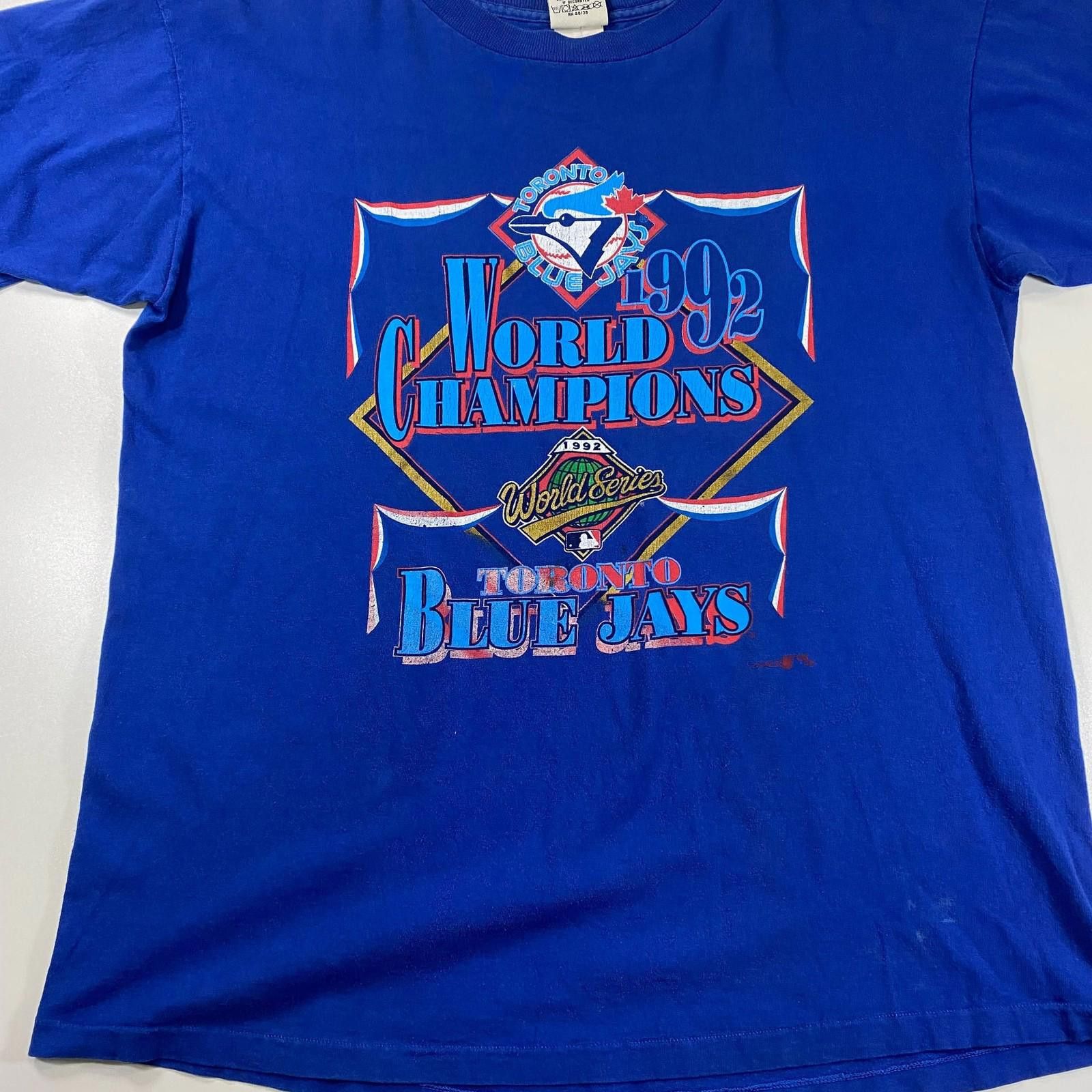 Other Vintage 1992 Toronto Blue Jays World Series T-Shirt Size ONE SIZE - 1 Thumbnail