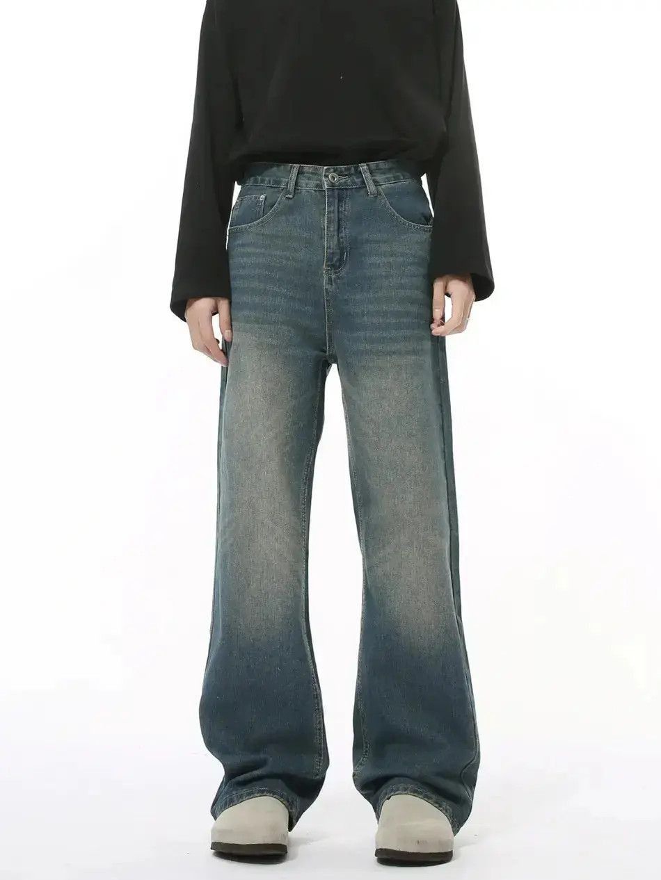 Japanese Brand Retro loose casual high street jeans Size US 32 / EU 48 - 6 Thumbnail