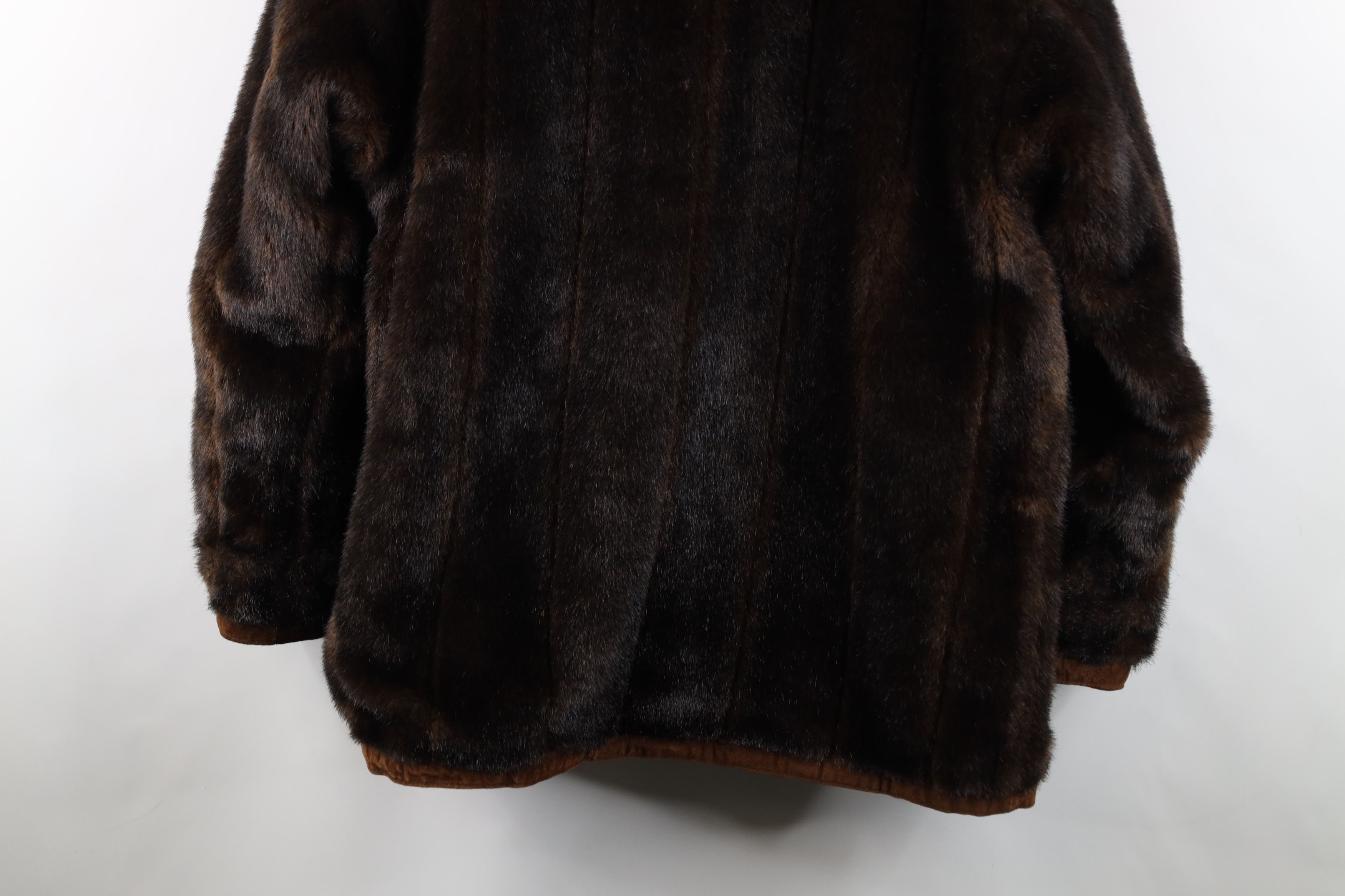 Vintage Vintage 90s Streetwear Reversible Leather Faux Fur Jacket Size L / US 10 / IT 46 - 17 Thumbnail