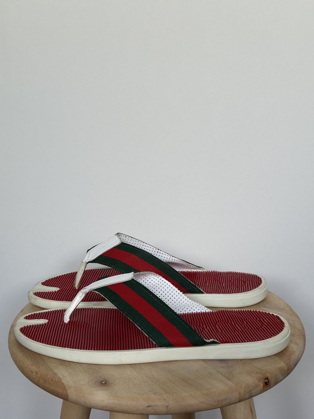 Gucci Gucci web trimm sandals flip flops thongs Size US 13 / EU 46 - 1 Thumbnail