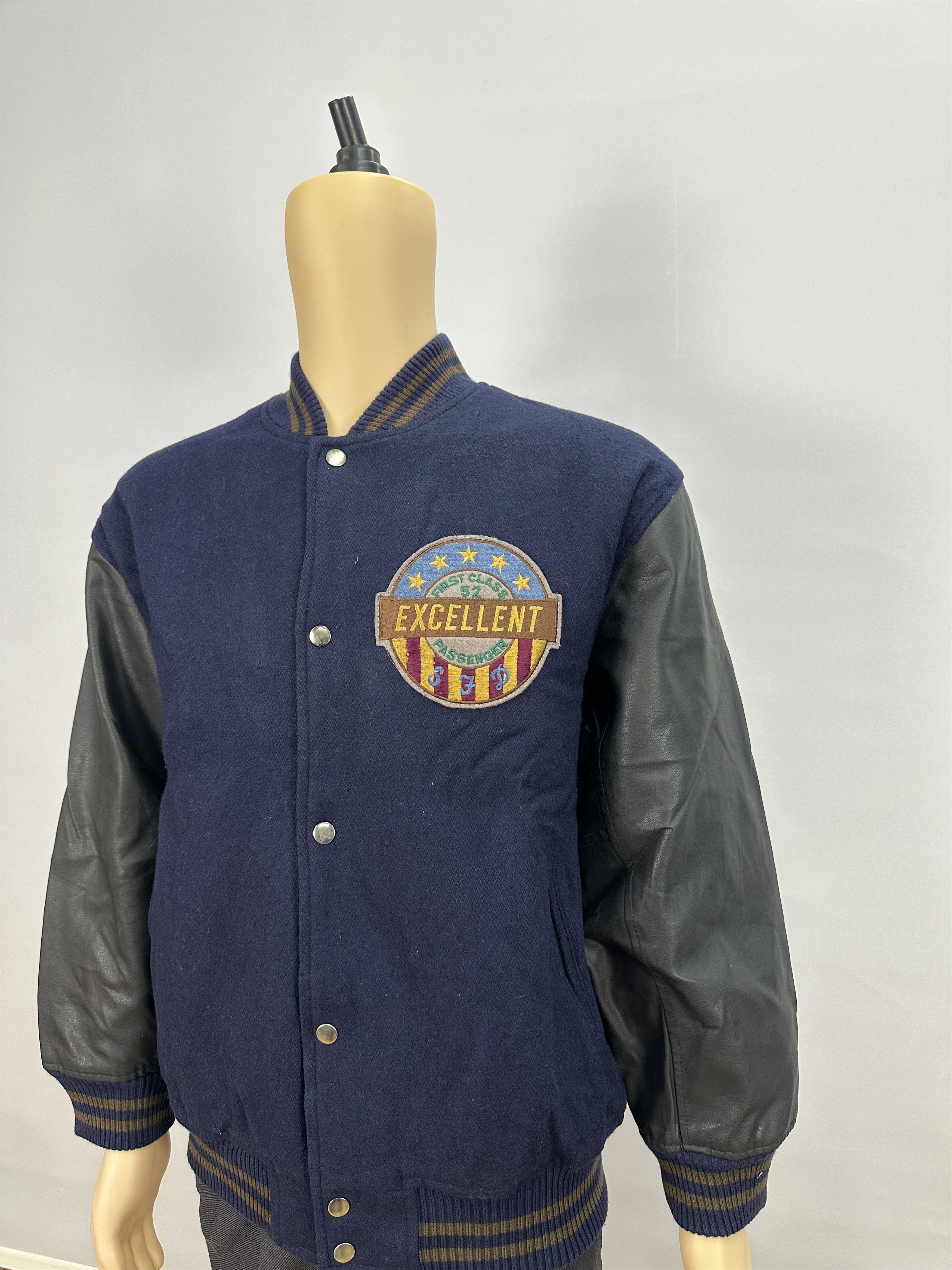 Vintage Vintage SFD Wool Varsity Flight Jacket Z19 Size US L / EU 52-54 / 3 - 18 Thumbnail