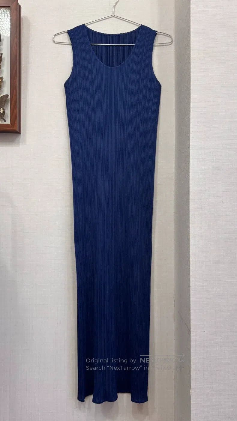 Issey Miyake Issey Miyake Blue Dress Size L / US 10 / IT 46 - 1 Thumbnail
