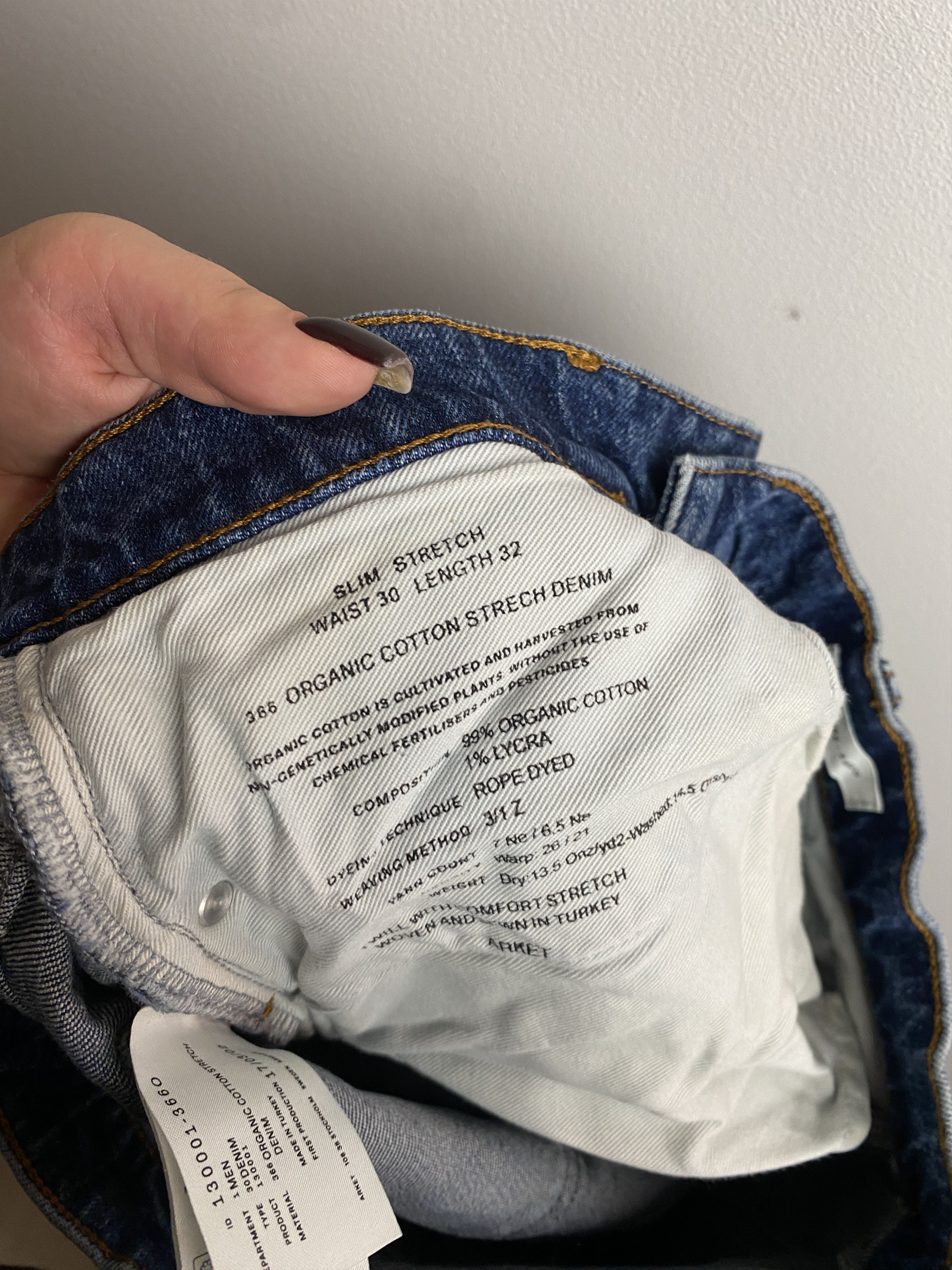 Arket Arket Slim Stretch denim jeans pants Size US 30 / EU 46 - 4 Thumbnail