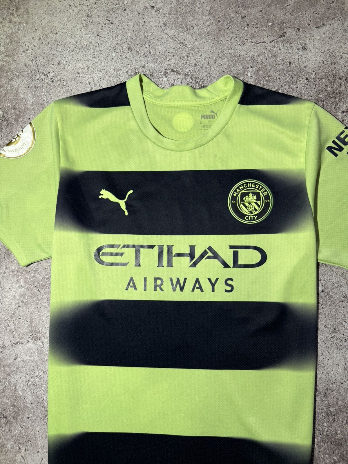 Puma Manchester City Shirt 21/22 Foden Football Jersey T-shirt Size US M / EU 48-50 / 2 - 2 Thumbnail