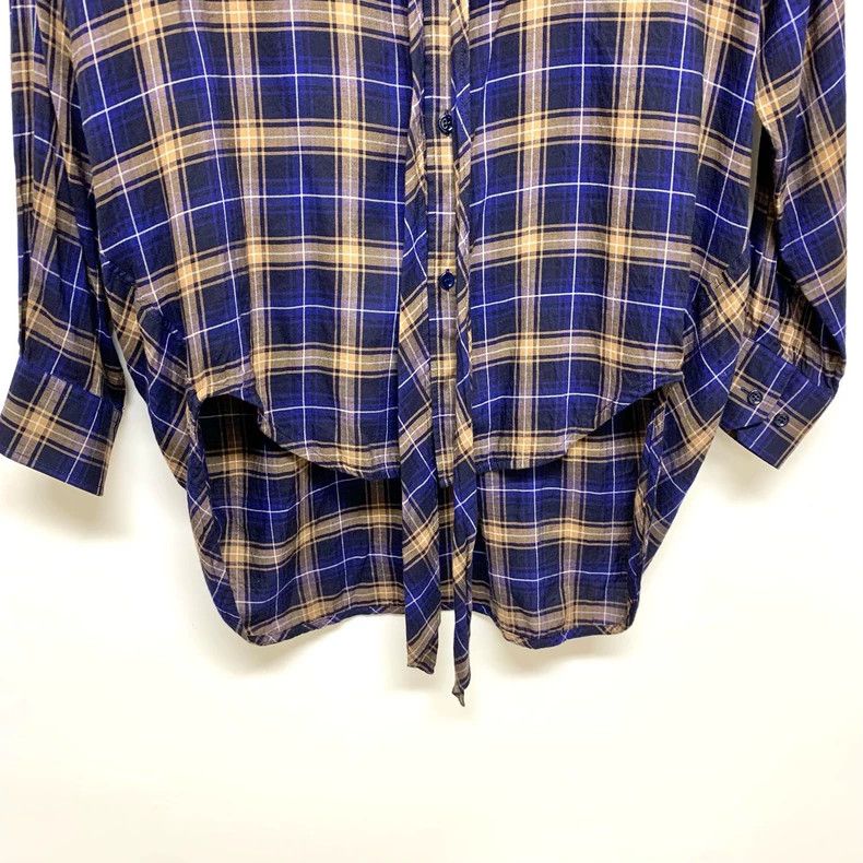 Balenciaga Balenciaga size 32 Checked Shirt with Large Logo on Back Size XS / US 0-2 / IT 36-38 - 4 Thumbnail