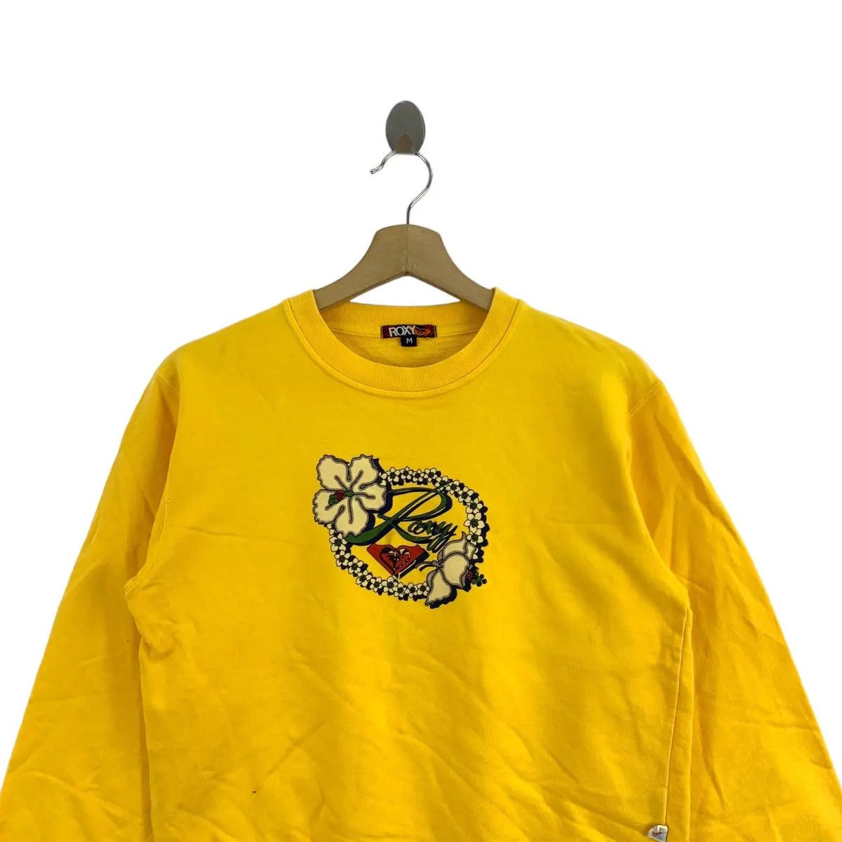 Quiksilver Vtg QUIKSILVER ROXY SURFING Hibiscus Floral Sweatshirt Size M / US 6-8 / IT 42-44 - 4 Thumbnail
