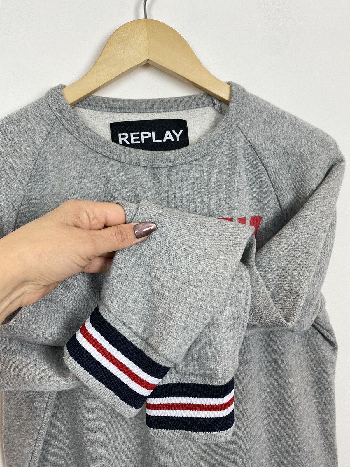 Replay Replay Chronicle Deluxe Sweatshirt Crewneck Big Logo Grey Size US M / EU 48-50 / 2 - 3 Thumbnail