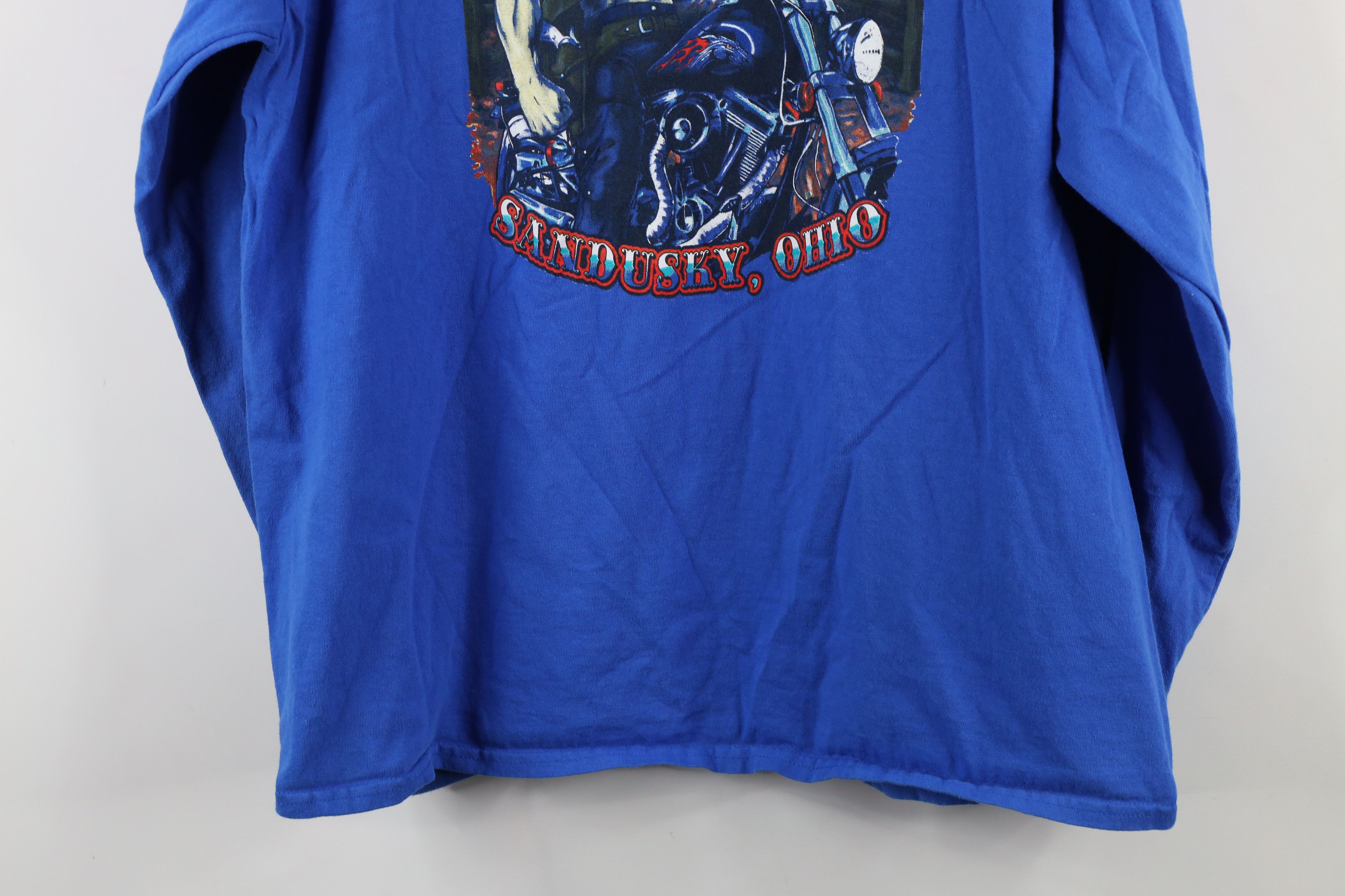 Vintage Vintage Y2K Flames Rockin Horse Cycles Long Sleeve T-Shirt Size US XL / EU 56 / 4 - 11 Thumbnail